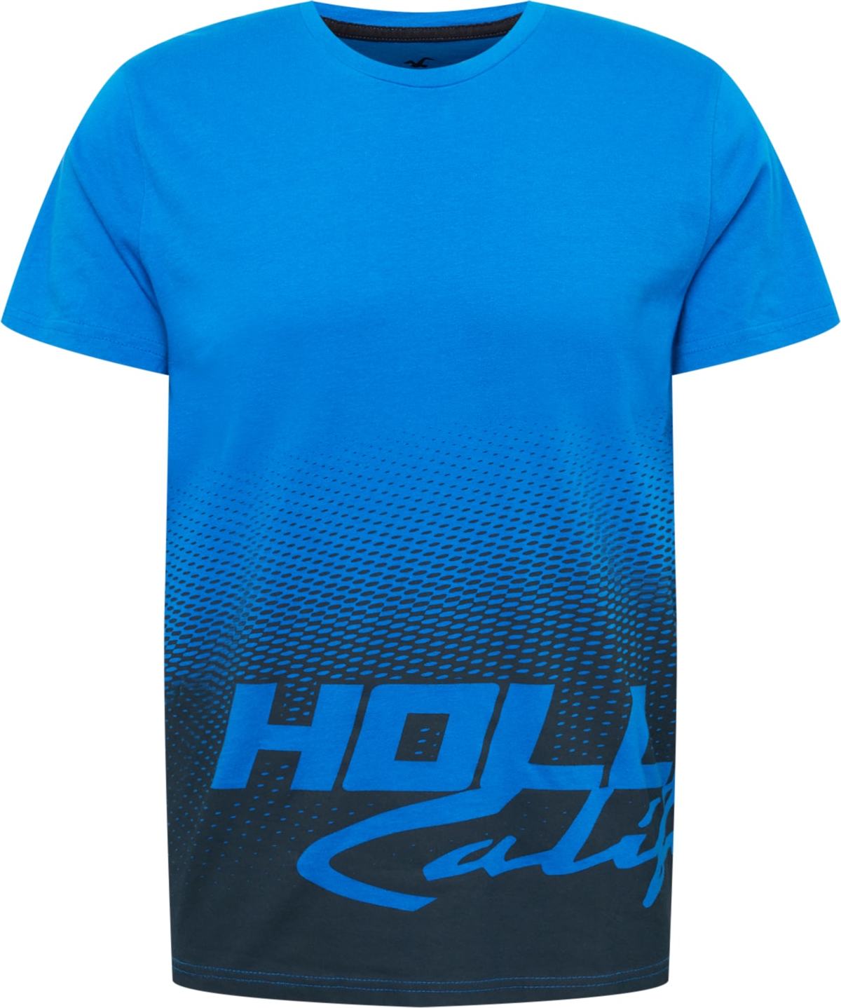 HOLLISTER Tričko 'WHOLESALE' královská modrá / černá