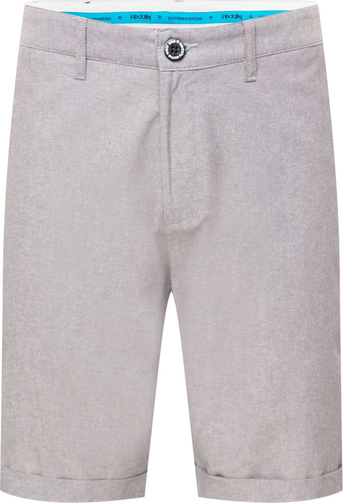 Iriedaily Chino kalhoty 'Chambray' šedá