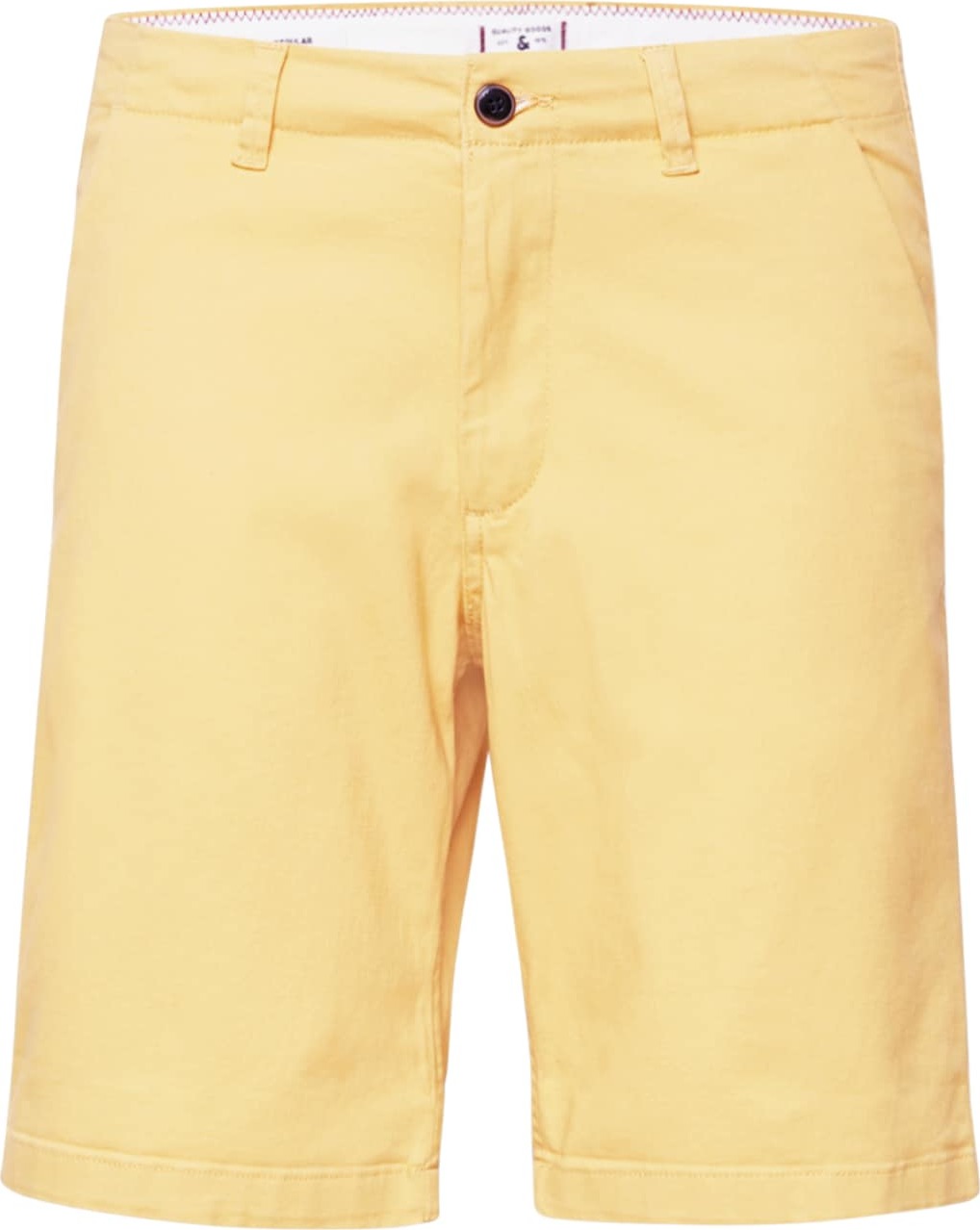 JACK & JONES Chino kalhoty 'DAVE' světle žlutá