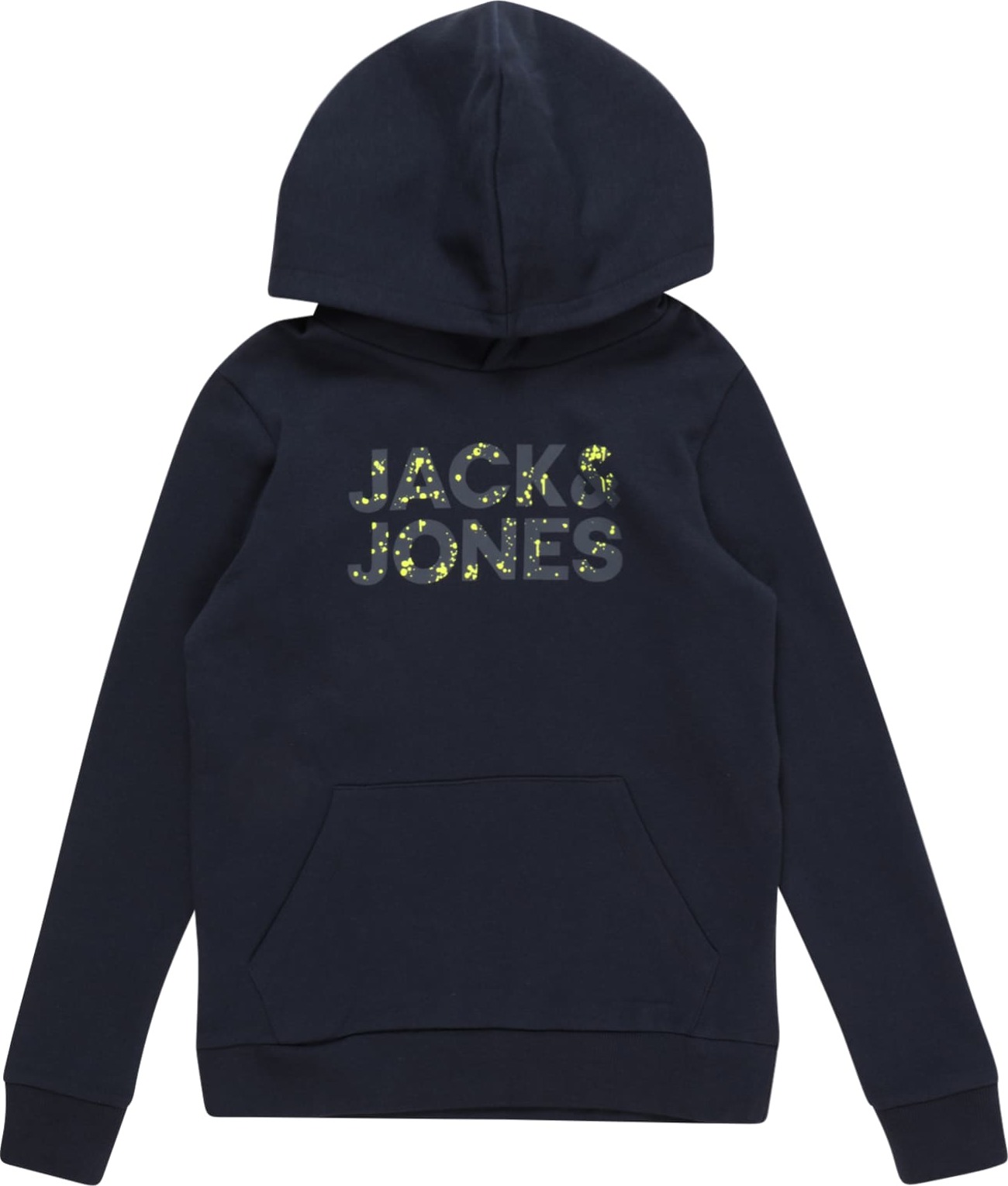 Jack & Jones Junior Mikina námořnická modř / svítivě žlutá