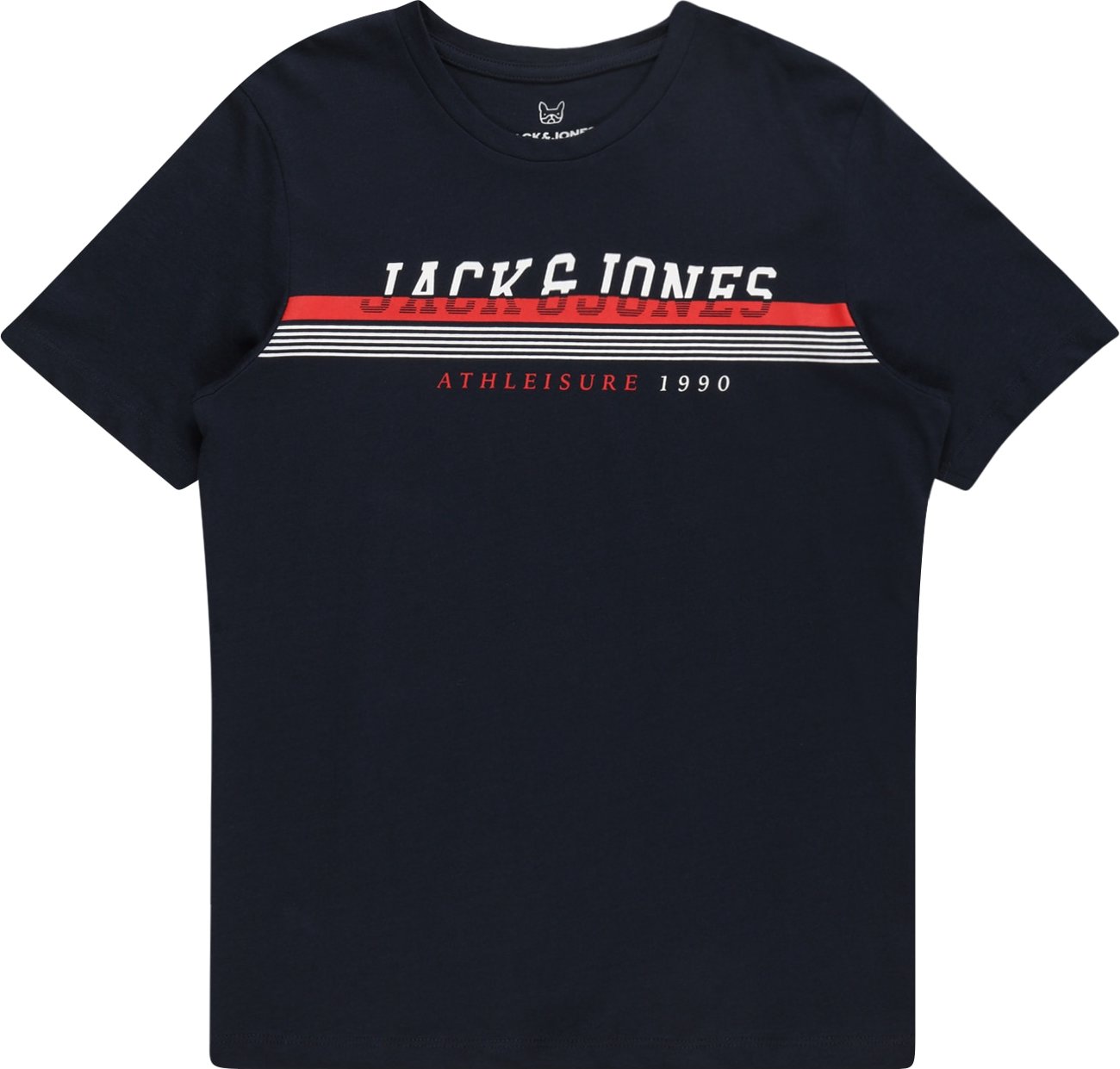 Jack & Jones Junior Tričko 'Ron' námořnická modř / červená / bílá