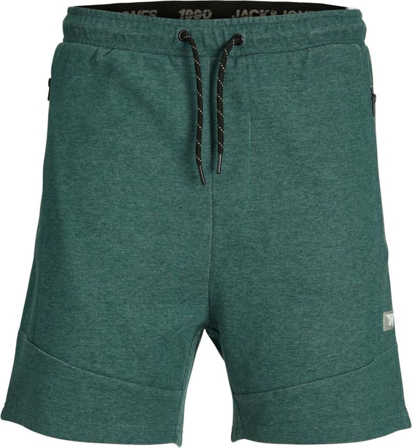 JACK & JONES Kalhoty šedá / zelená