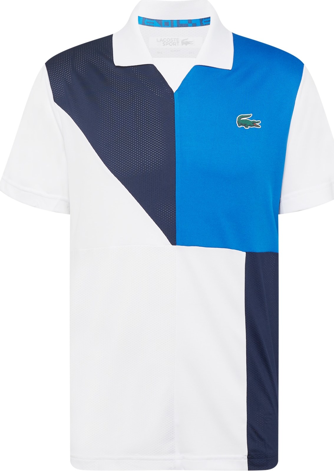 Lacoste Sport Funkční tričko modrá / marine modrá / trávově zelená / bílá