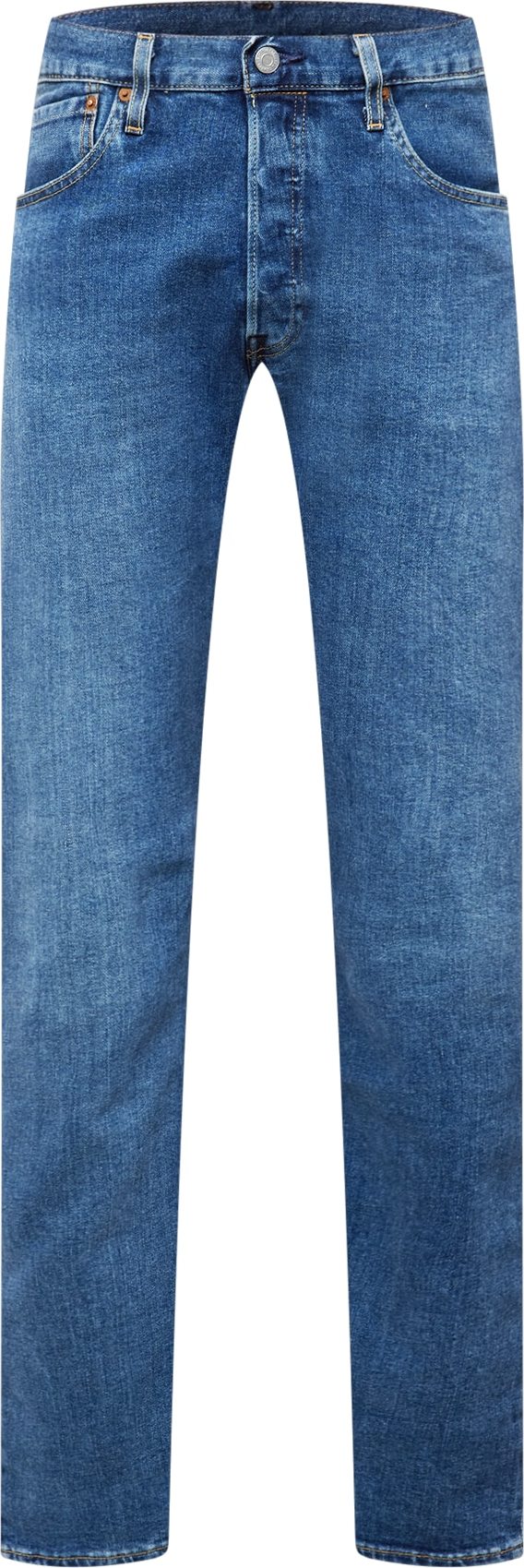 LEVI'S Džíny '501® LEVIS®ORIGINAL FIT MED INDIGO - FLAT FINISH' modrá džínovina