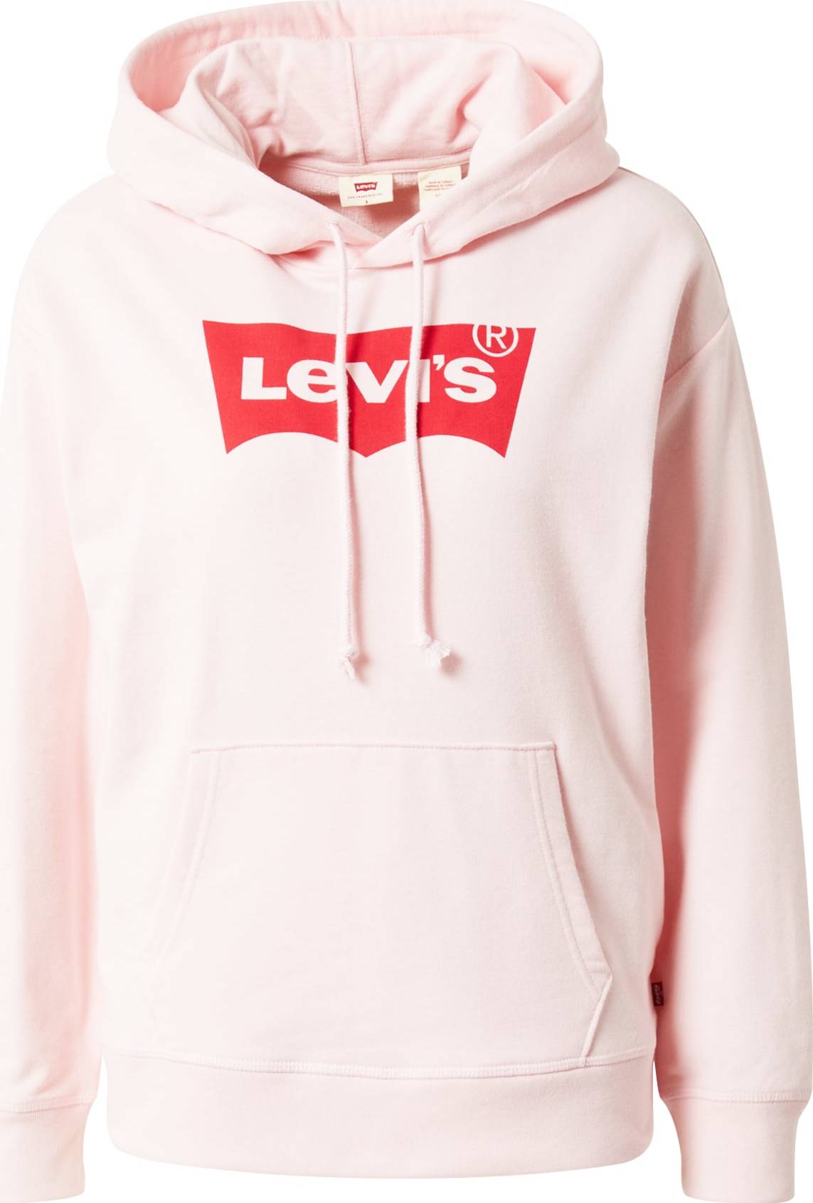 LEVI'S Mikina pastelově růžová / červená