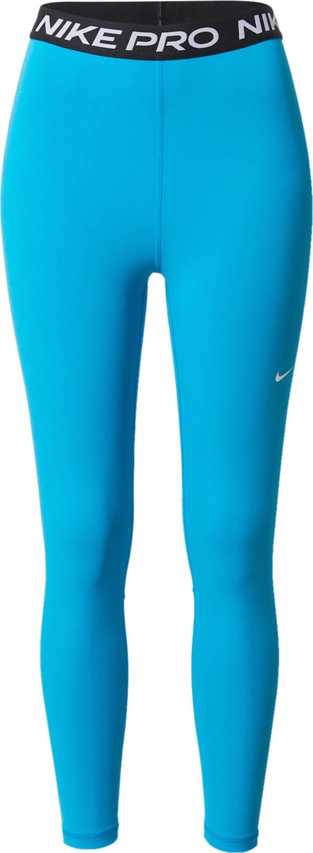 NIKE Sportovní kalhoty aqua modrá / černá / bílá