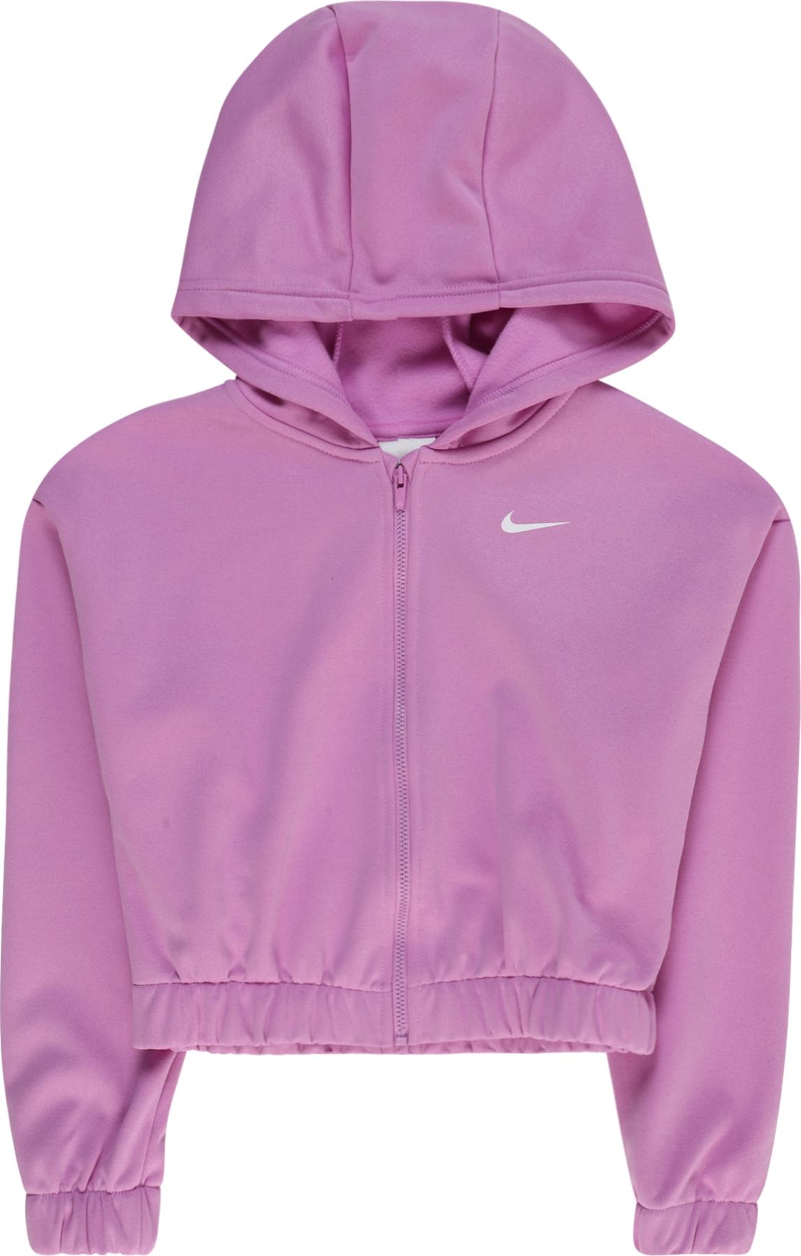 NIKE Sportovní mikina světlemodrá / pink / černá / bílá