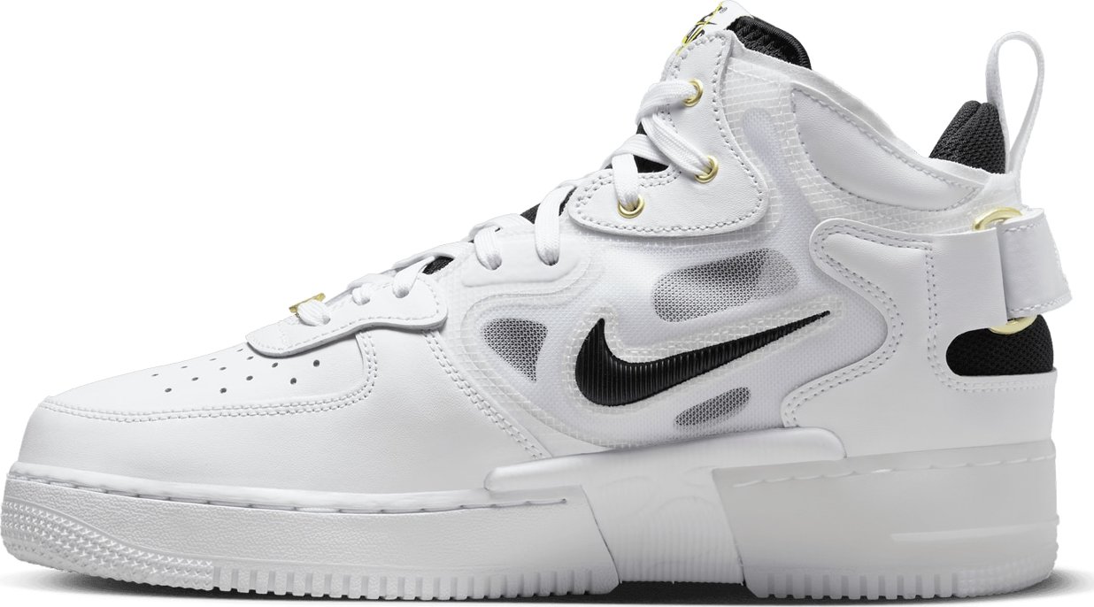 Nike Sportswear Kotníkové tenisky 'Nike Air Force 1 Mid React' bílá