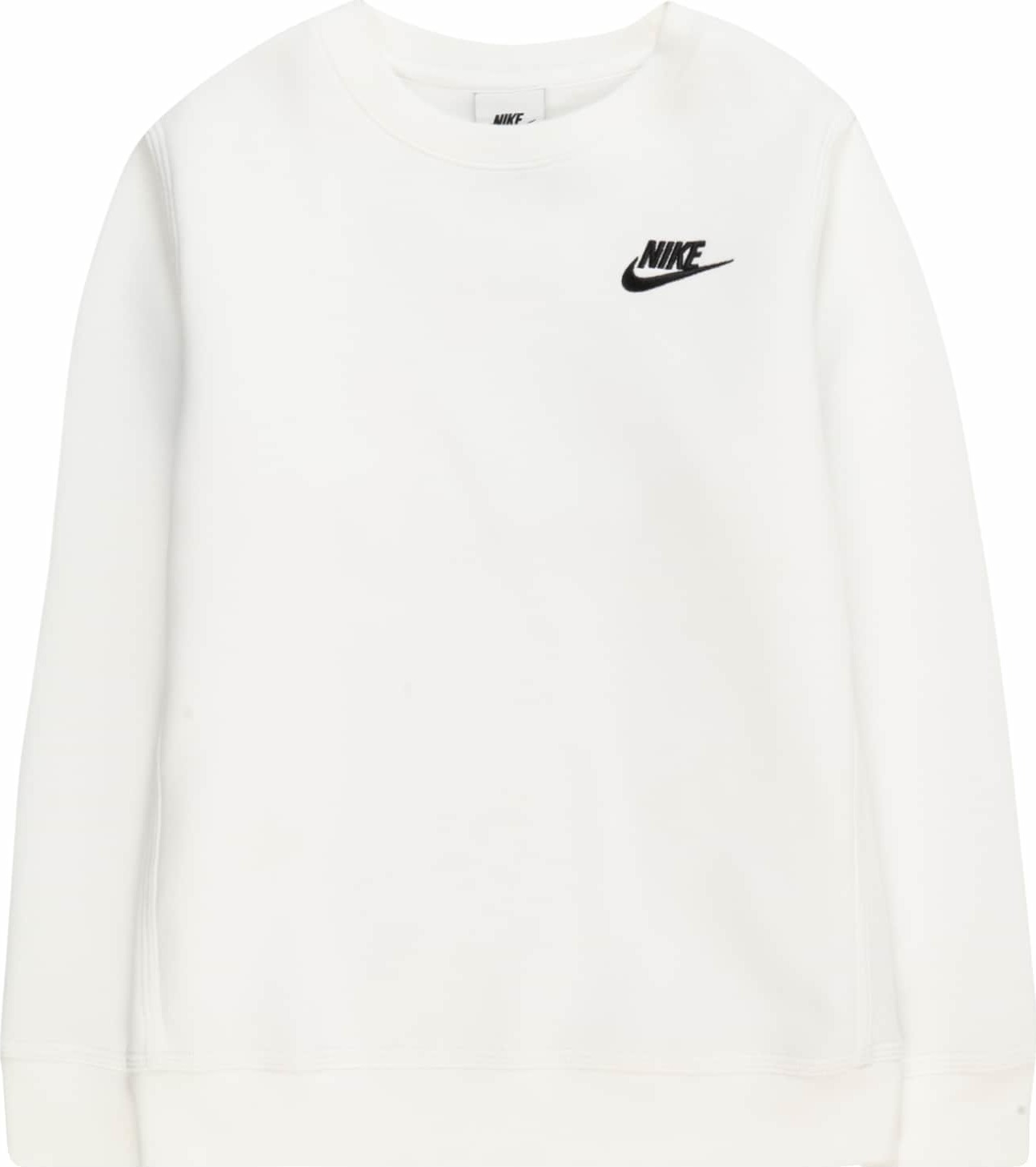 Nike Sportswear Mikina černá / bílá