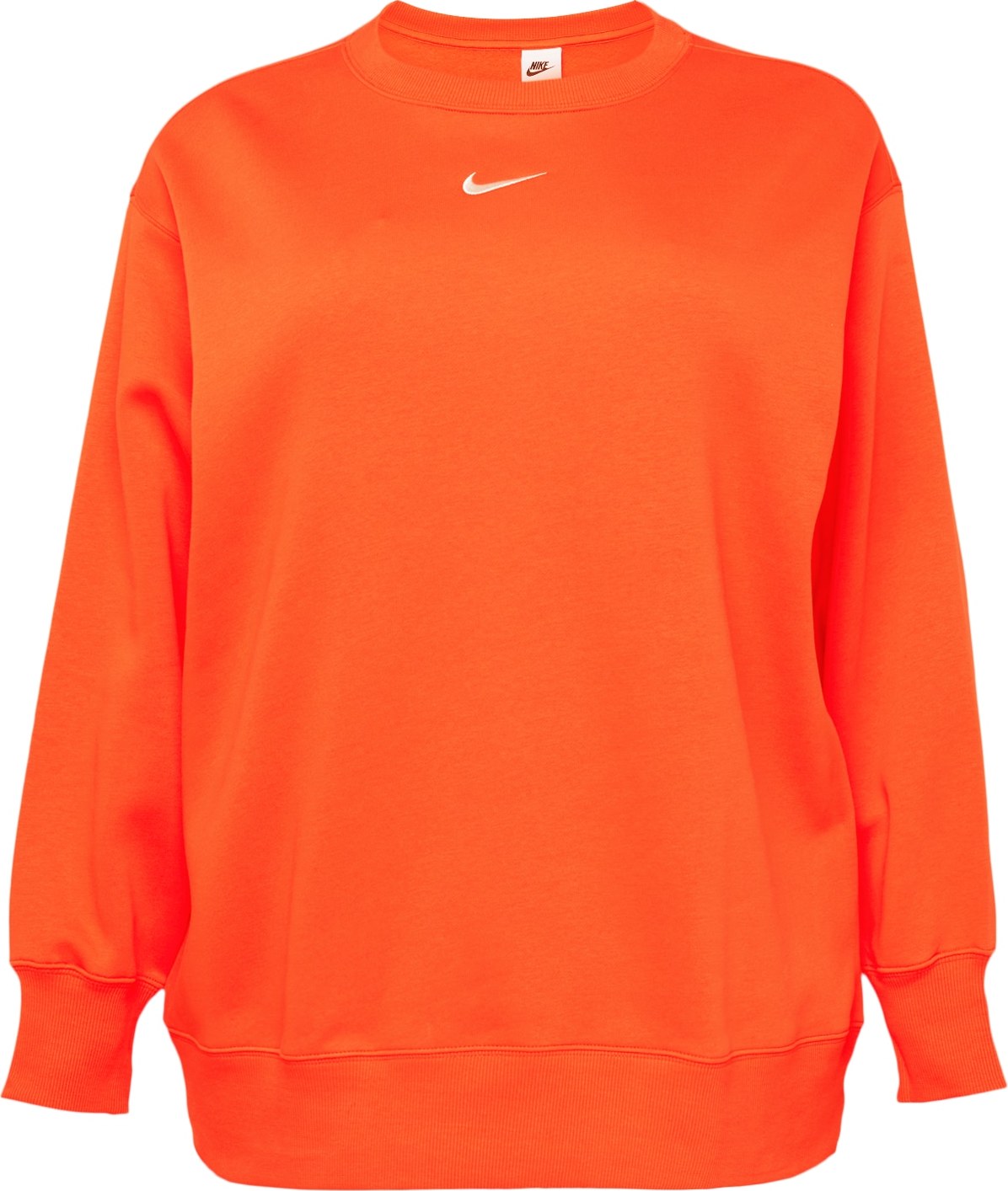 Nike Sportswear Mikina oranžově červená / bílá