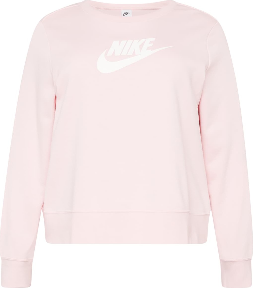 Nike Sportswear Mikina růžová / bílá