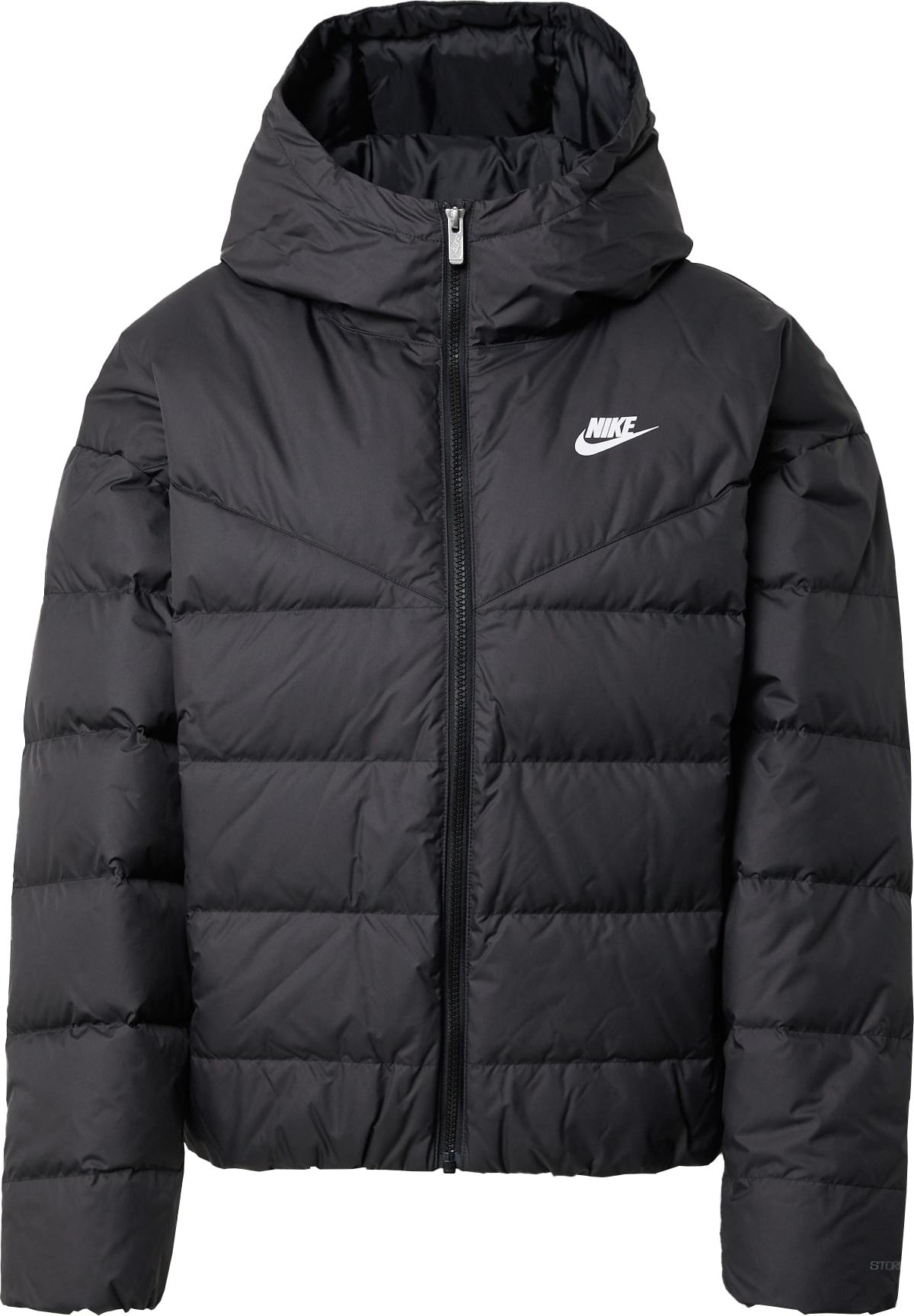 Nike Sportswear Zimní bunda černá / bílá