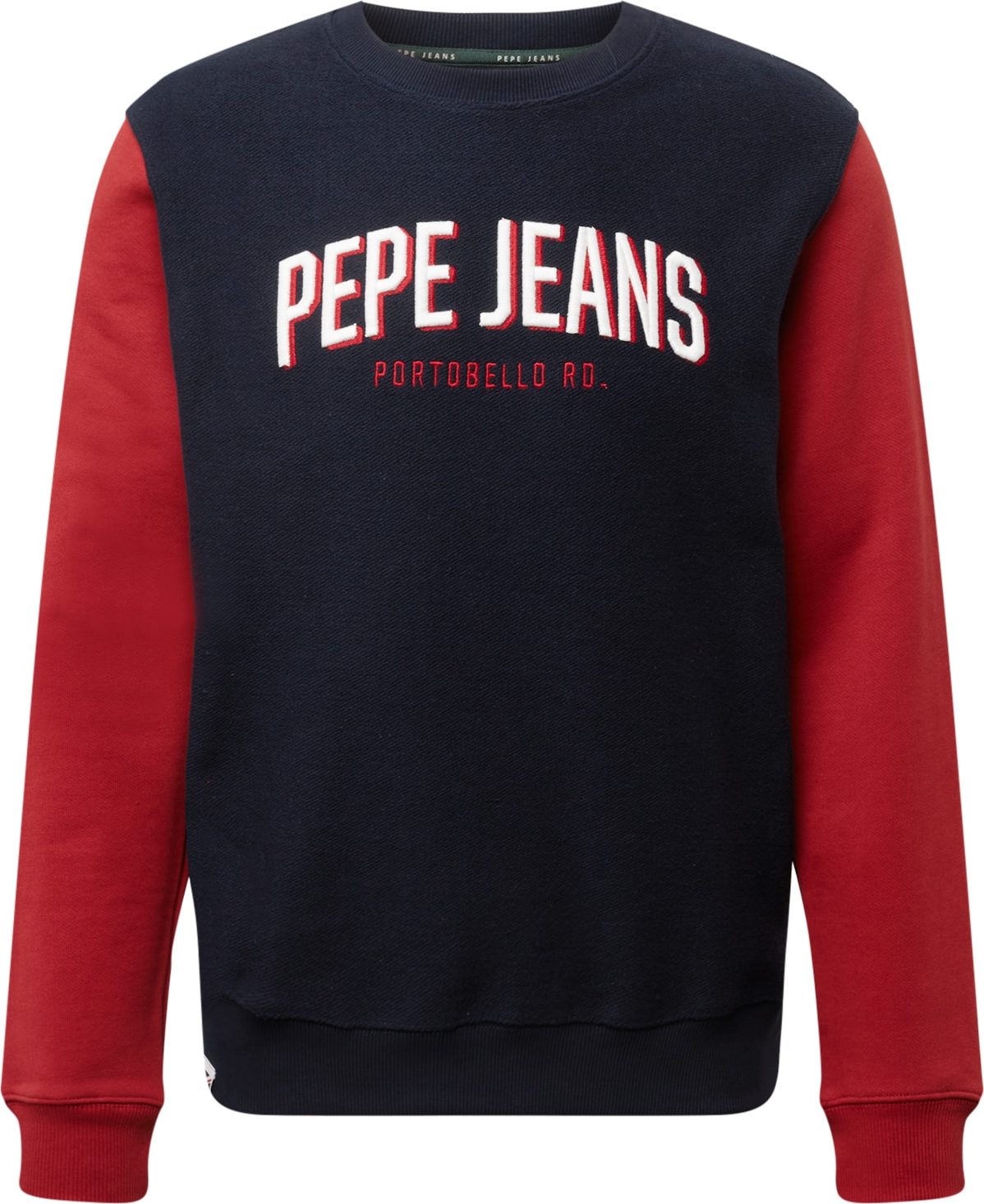 Pepe Jeans Mikina 'PERSEUS' námořnická modř / červená / bílá