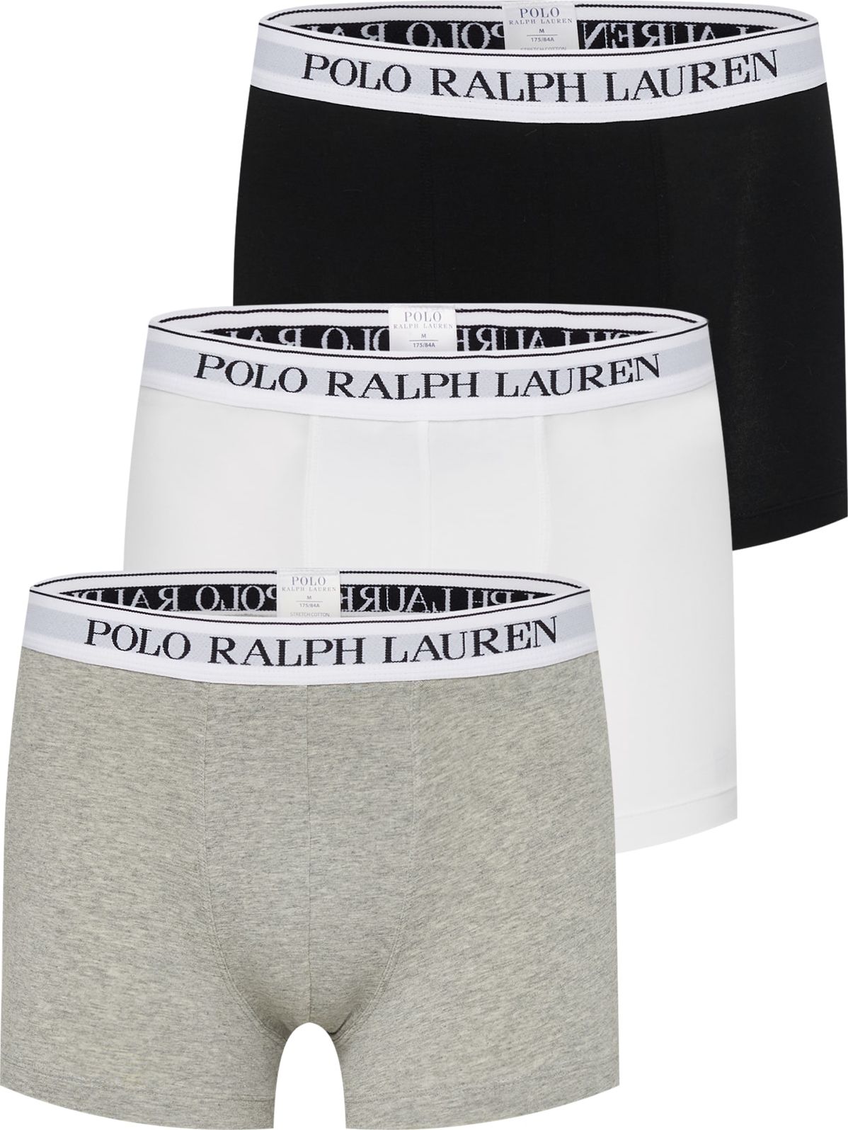 Polo Ralph Lauren Boxerky světle šedá / šedý melír / černá / přírodní bílá