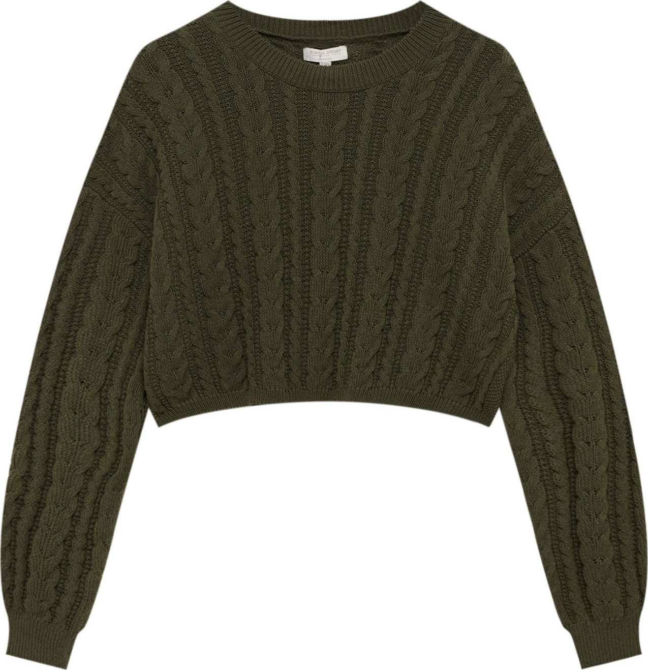 Pull&Bear Svetr khaki