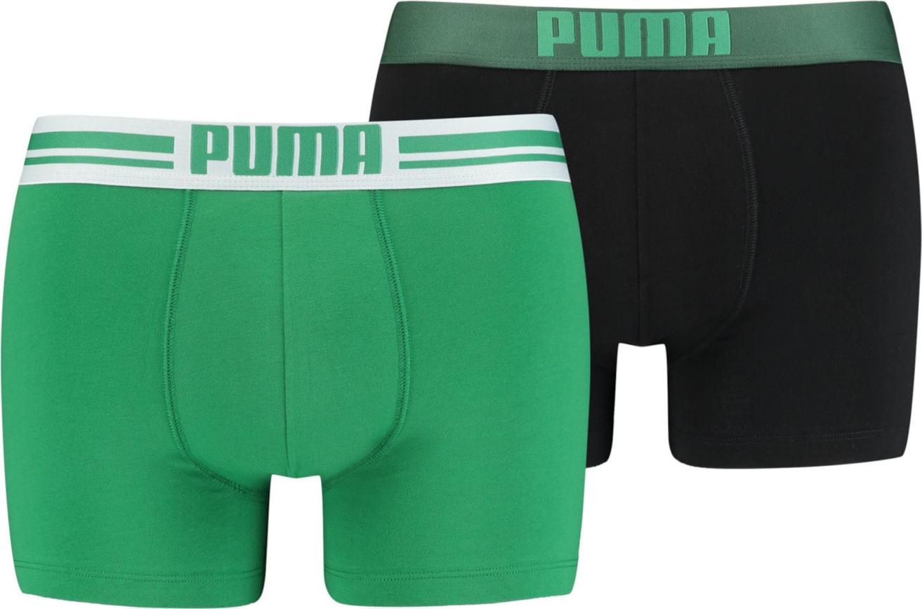 PUMA Boxerky smaragdová / černá / bílá