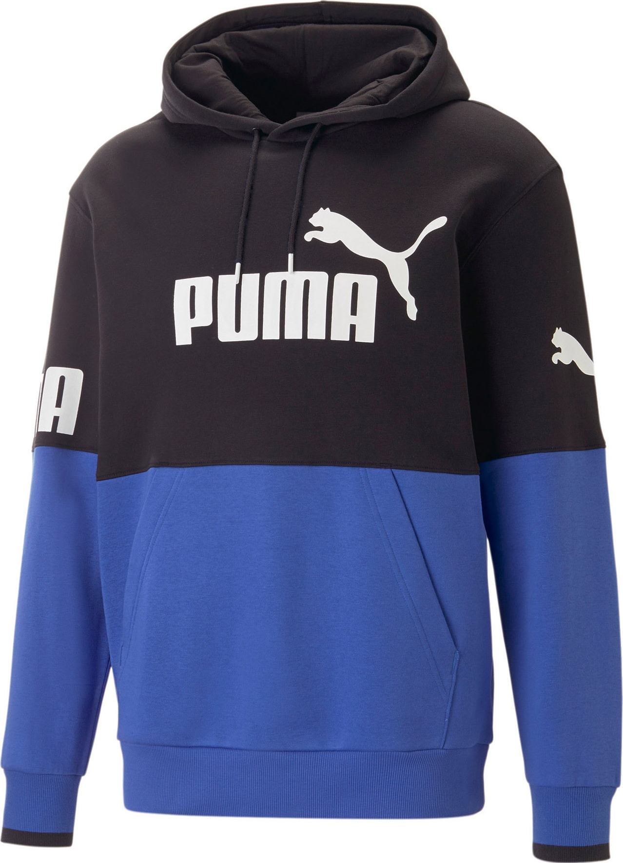 PUMA Sportovní mikina 'POWER' královská modrá / černá / bílá