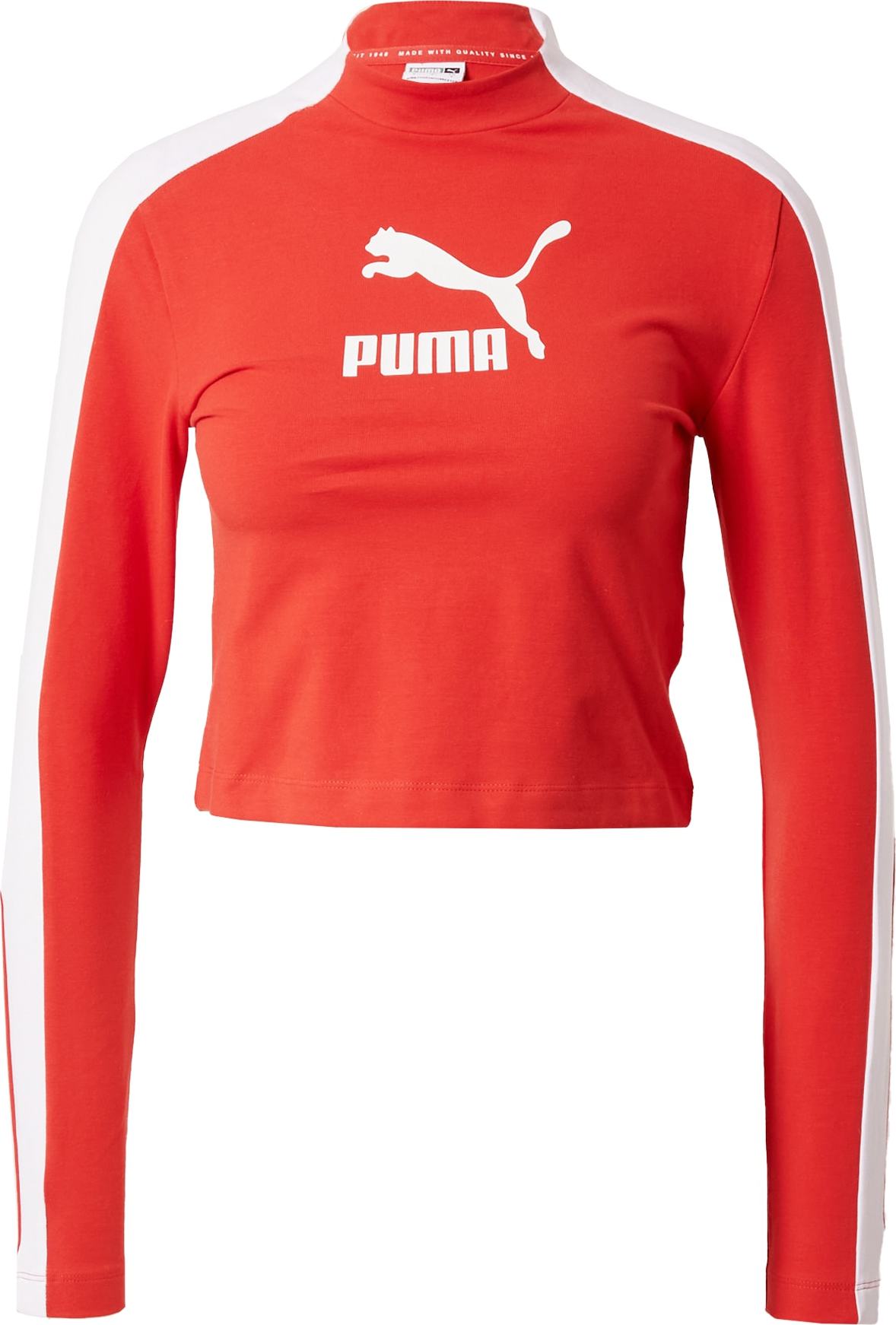 PUMA Tričko červená / bílá