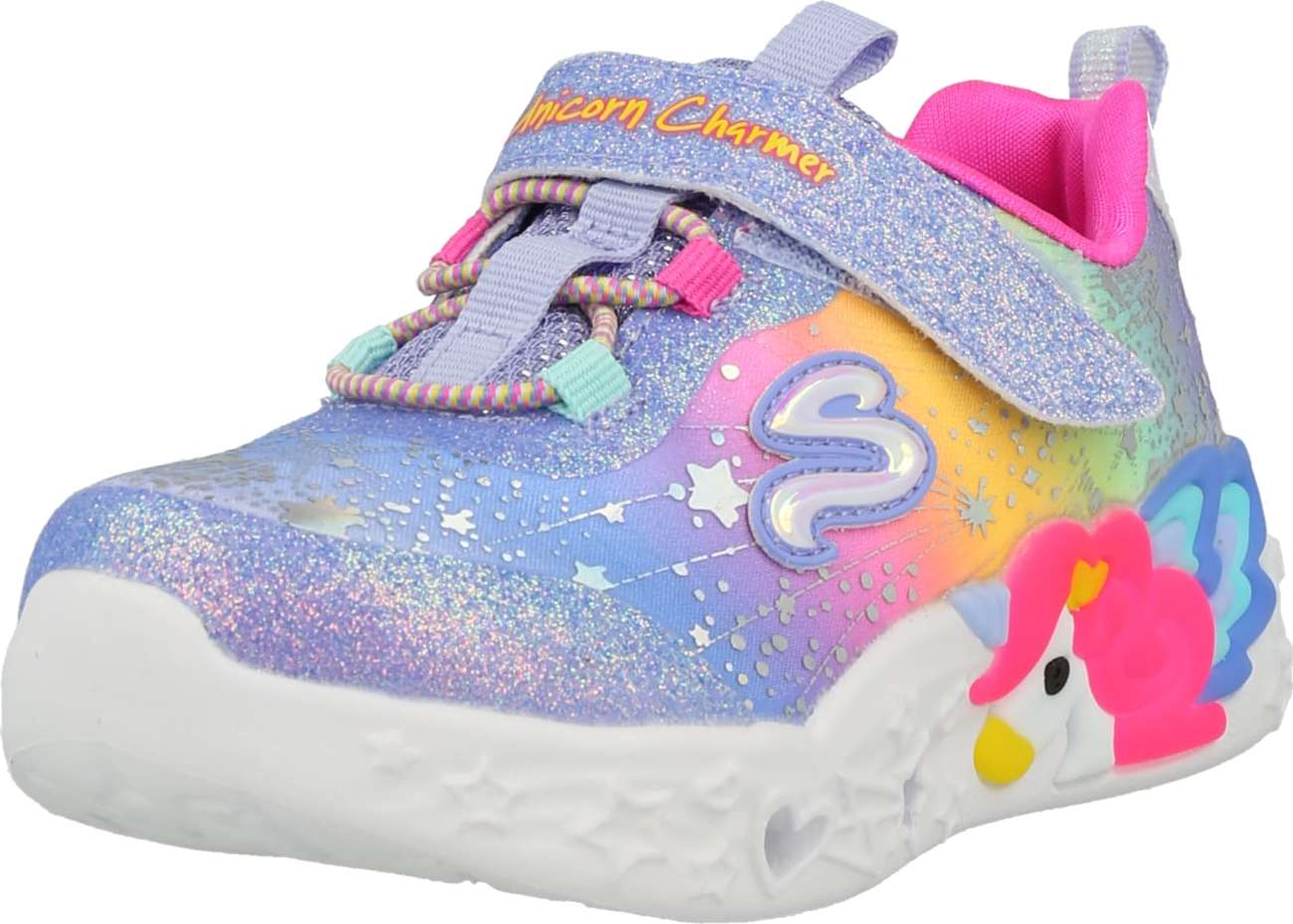 SKECHERS Tenisky 'UNICORN CHARMER' světlemodrá / fialová / mix barev / růžová / bílá