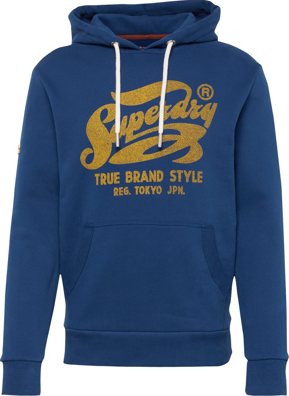 Superdry Mikina 'Nostalgia' tmavě modrá / hořčicová