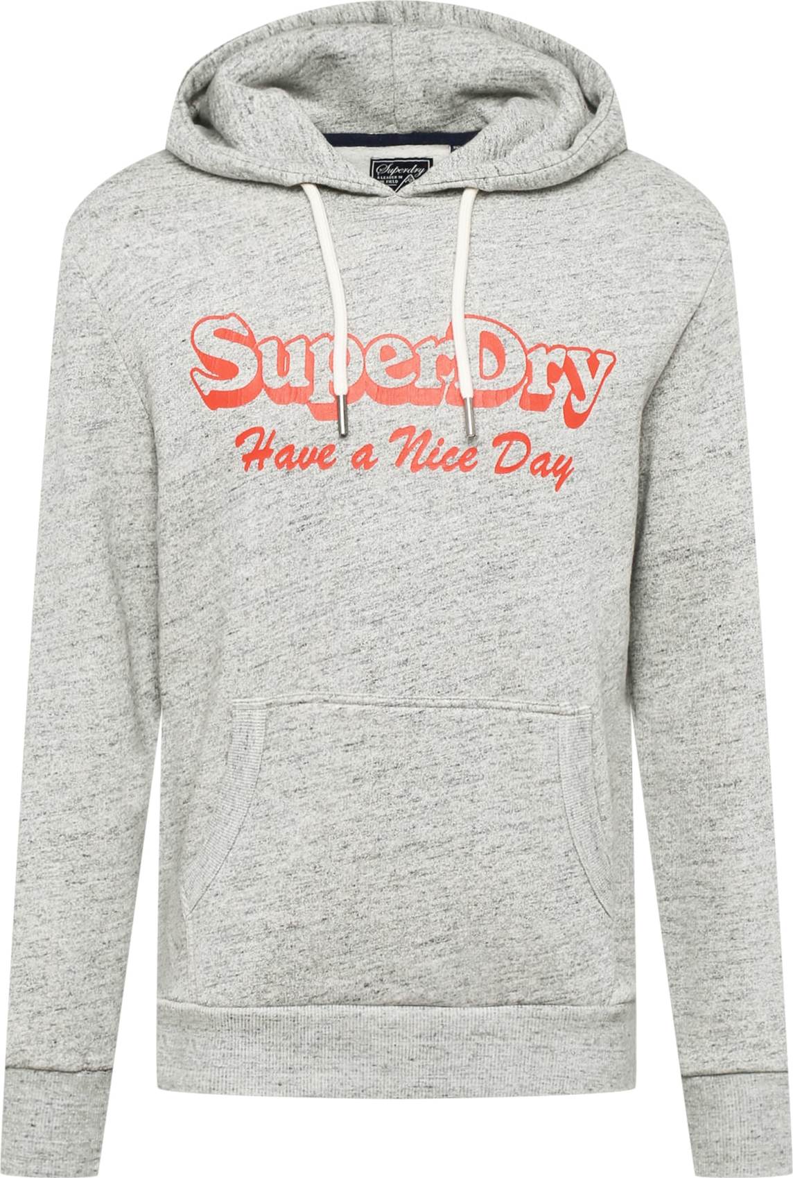 Superdry Mikina šedá / oranžová