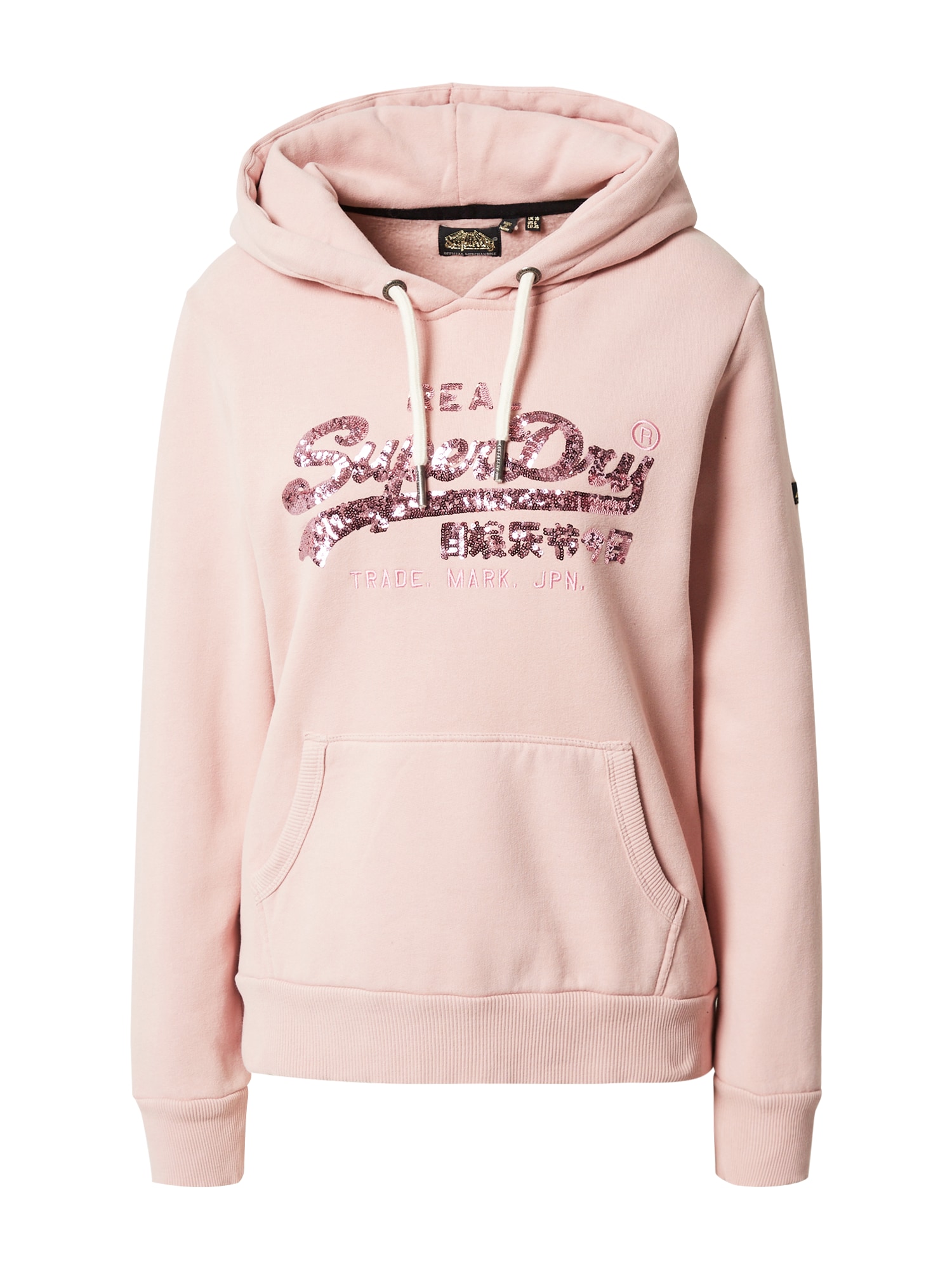 Superdry Mikina starorůžová / červenofialová