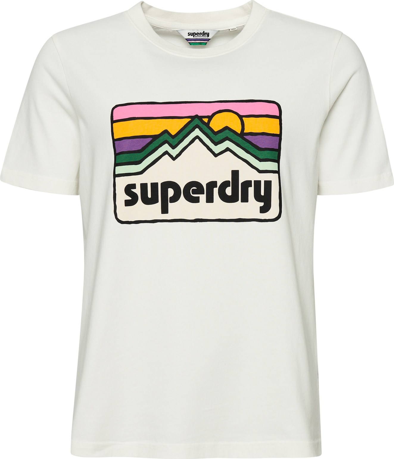 Superdry Tričko 'Vintage 90s Terrain' mix barev / bílá