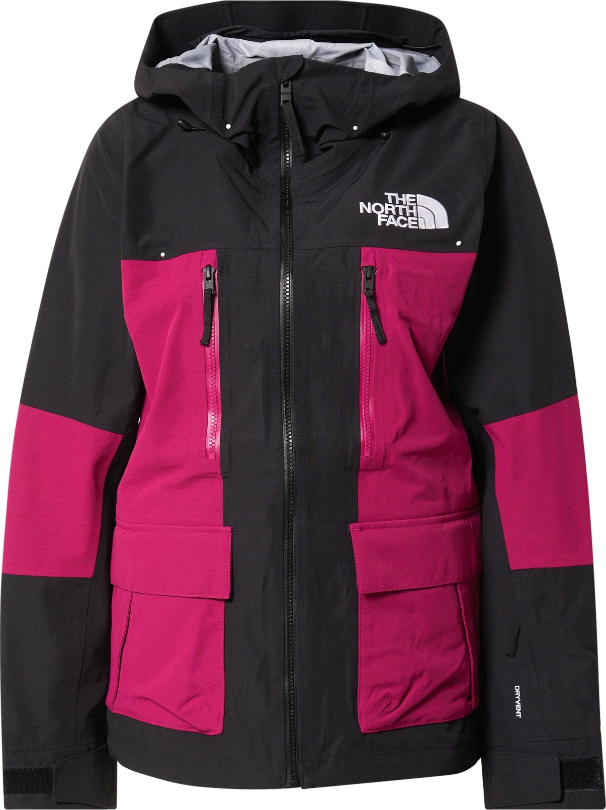 THE NORTH FACE Outdoorová bunda 'Dragline' tmavě růžová / černá / bílá