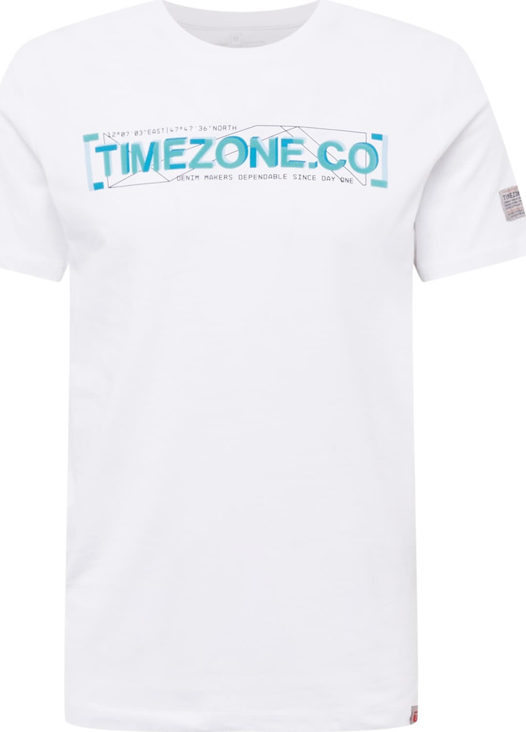 TIMEZONE Tričko tyrkysová / nefritová / bílá