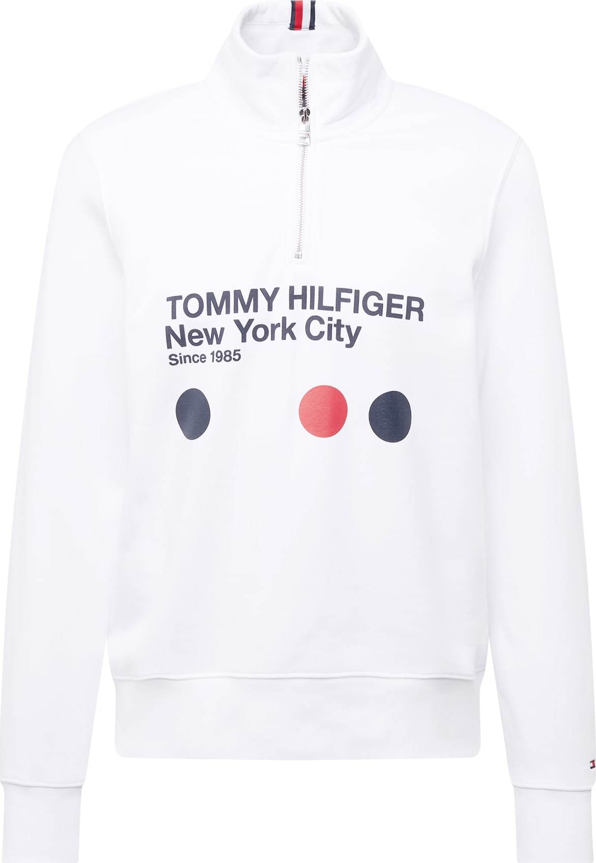 TOMMY HILFIGER Mikina námořnická modř / červená / bílá