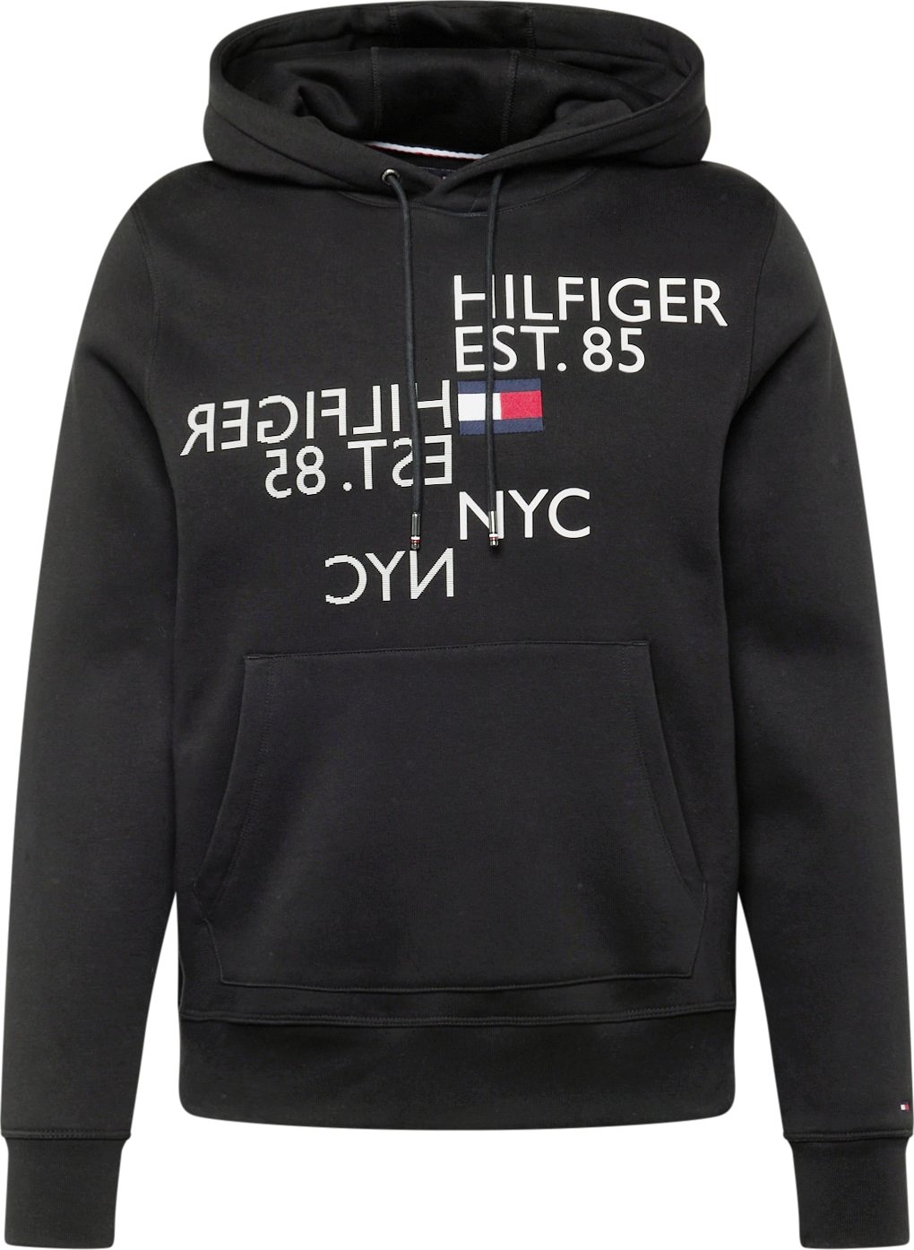 TOMMY HILFIGER Mikina tmavě modrá / červená / černá / bílá