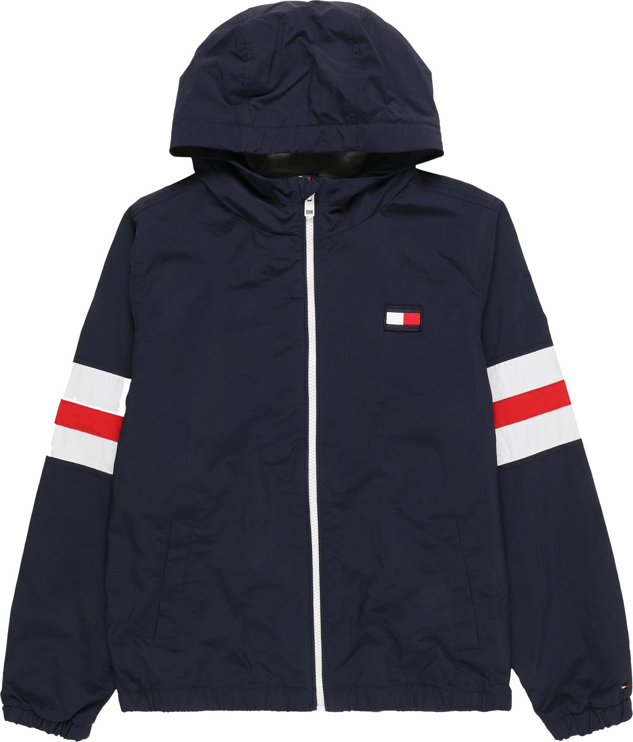 TOMMY HILFIGER Přechodná bunda modrá / červená / bílá