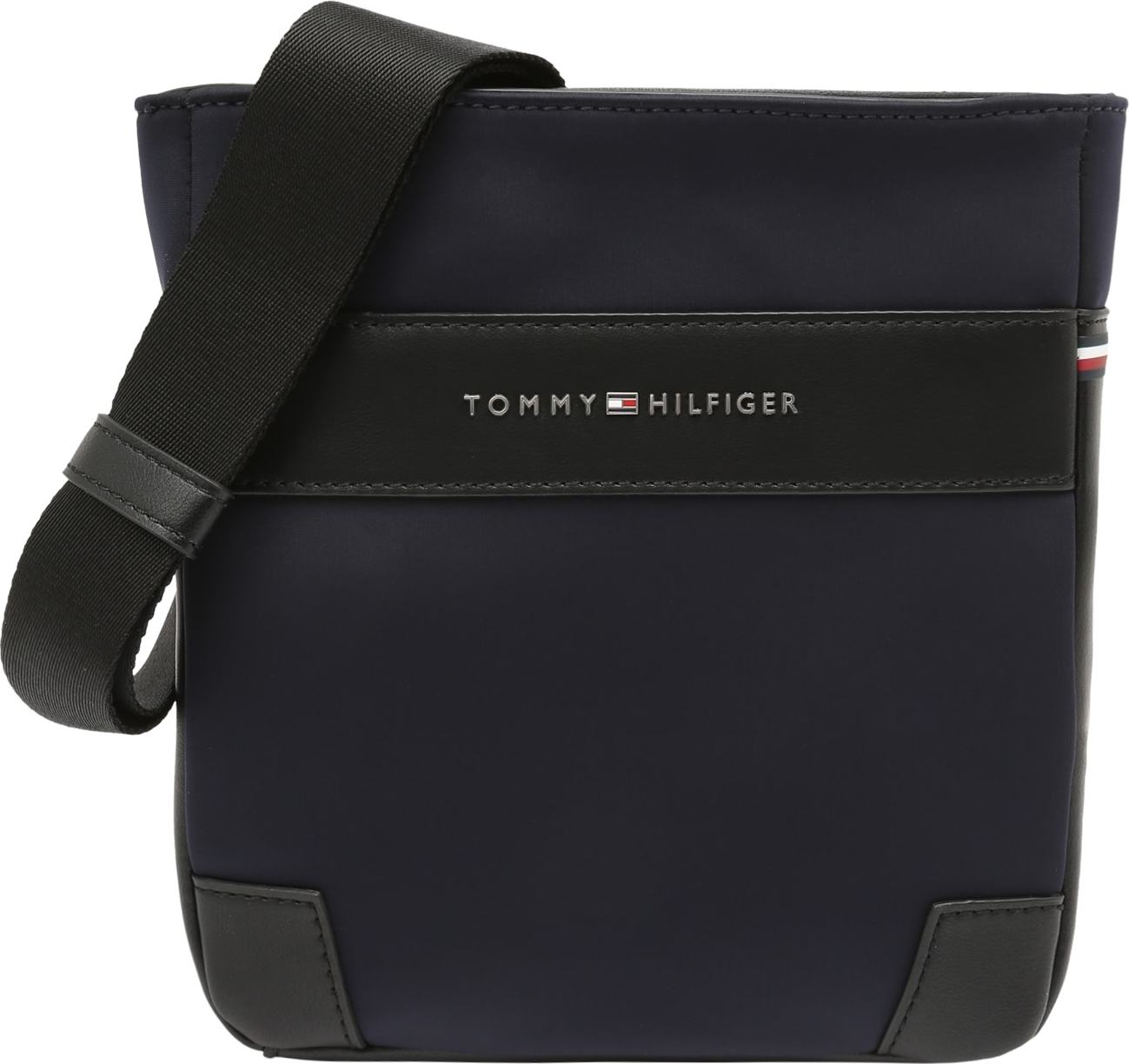 TOMMY HILFIGER Taška přes rameno marine modrá / zlatá / tmavě červená / černá