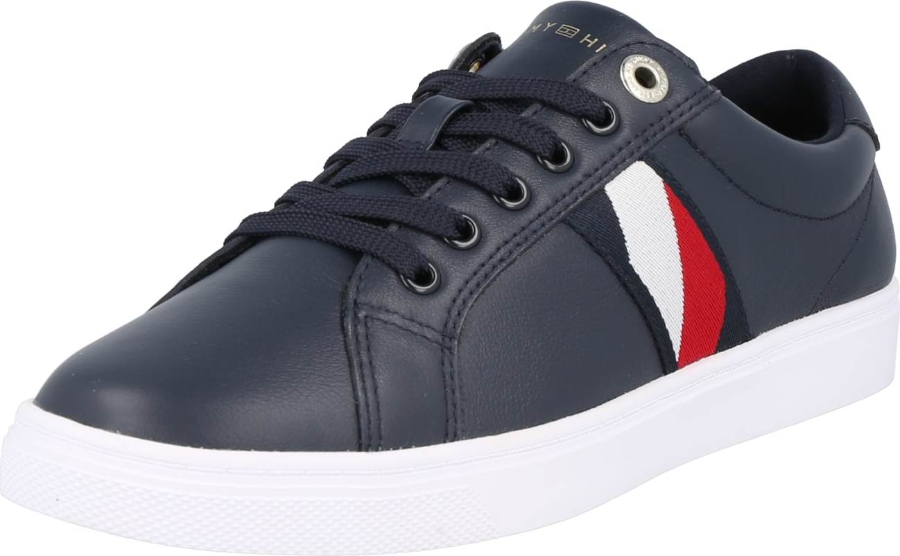 TOMMY HILFIGER Tenisky tmavě modrá / červená / bílá