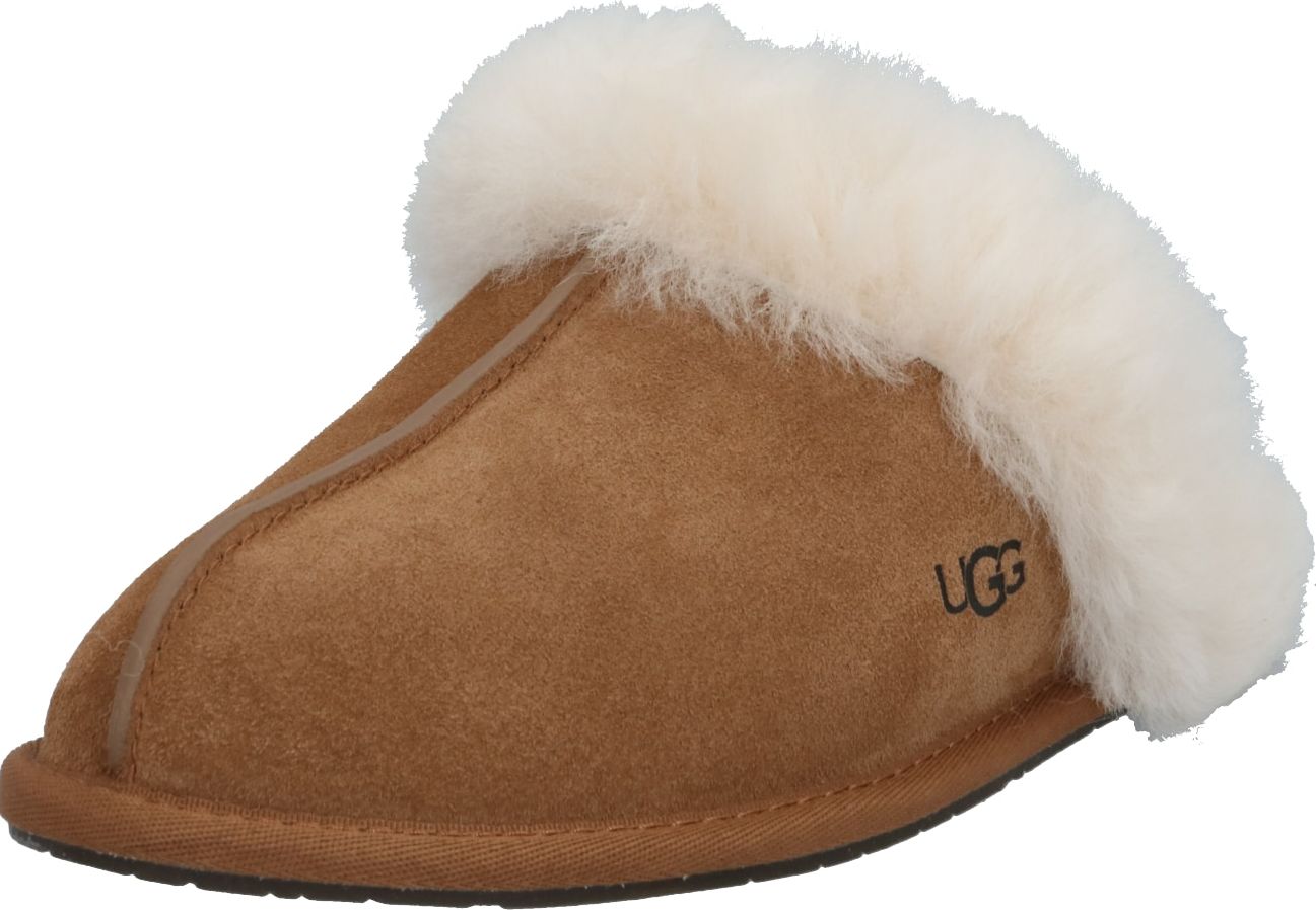 UGG Pantofle 'Scufette' krémová / světle hnědá / černá