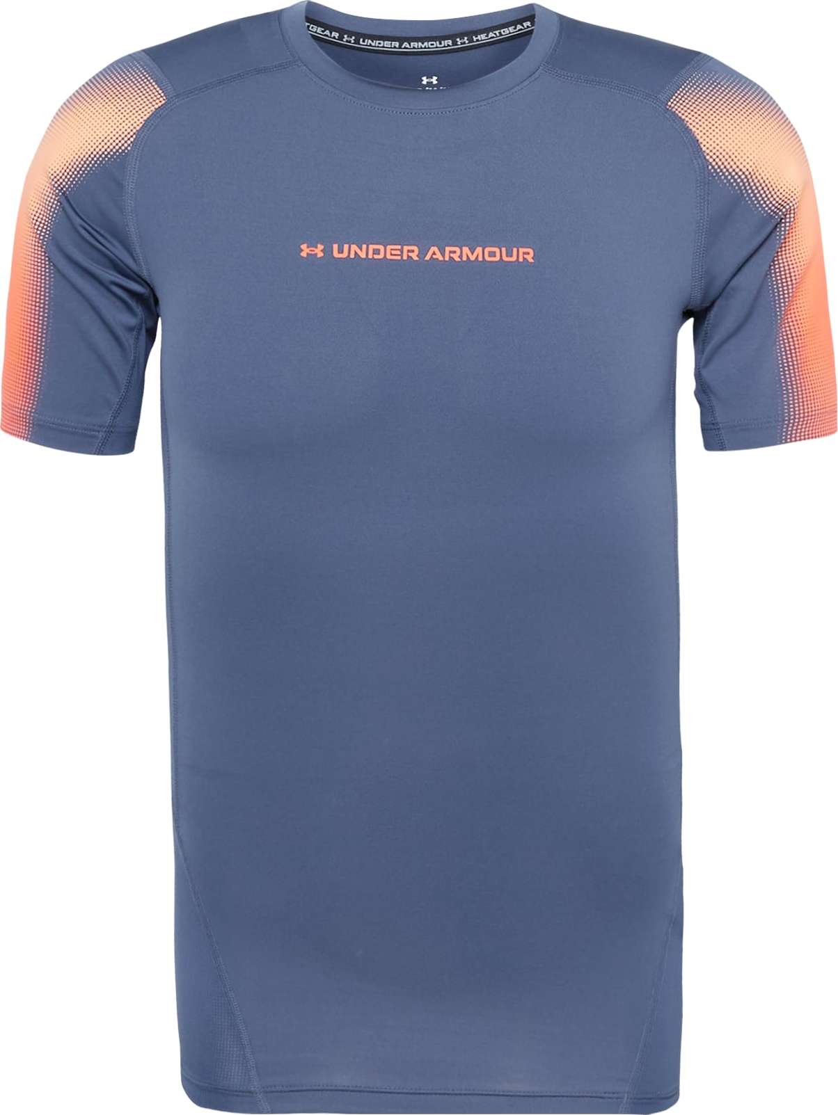 UNDER ARMOUR Funkční tričko 'Novelty' šedá / oranžová