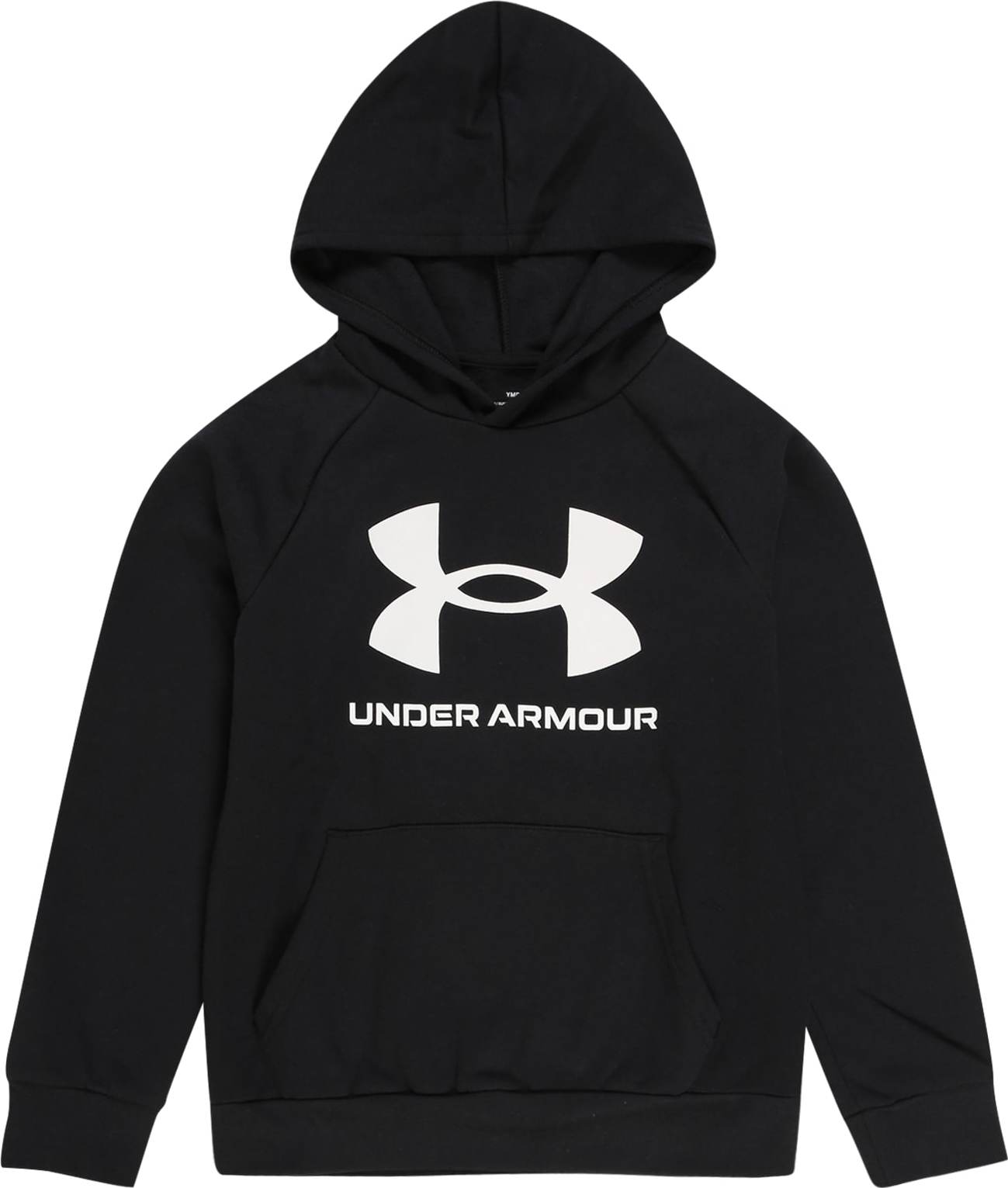 UNDER ARMOUR Sportovní mikina 'RIVAL' černá / bílá