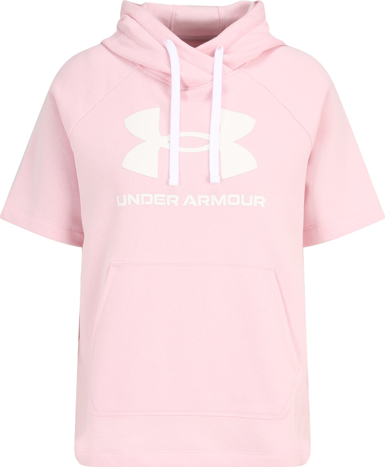 UNDER ARMOUR Sportovní mikina 'Rival' růžová / bílá