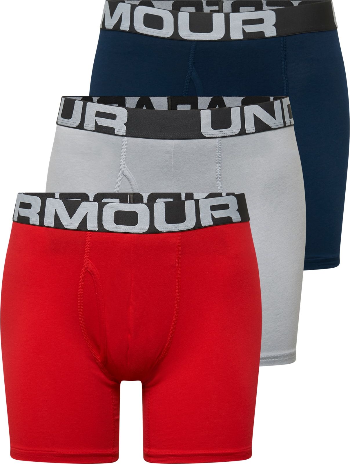 UNDER ARMOUR Sportovní spodní prádlo tmavě modrá / šedá / červená