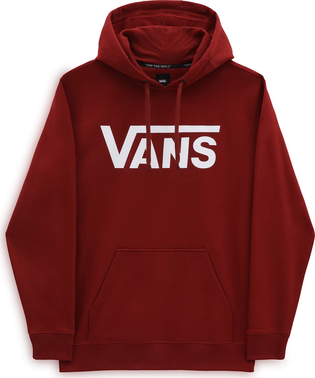 VANS Mikina burgundská červeň / bílá