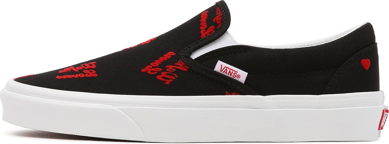 VANS Slip on boty červená / černá