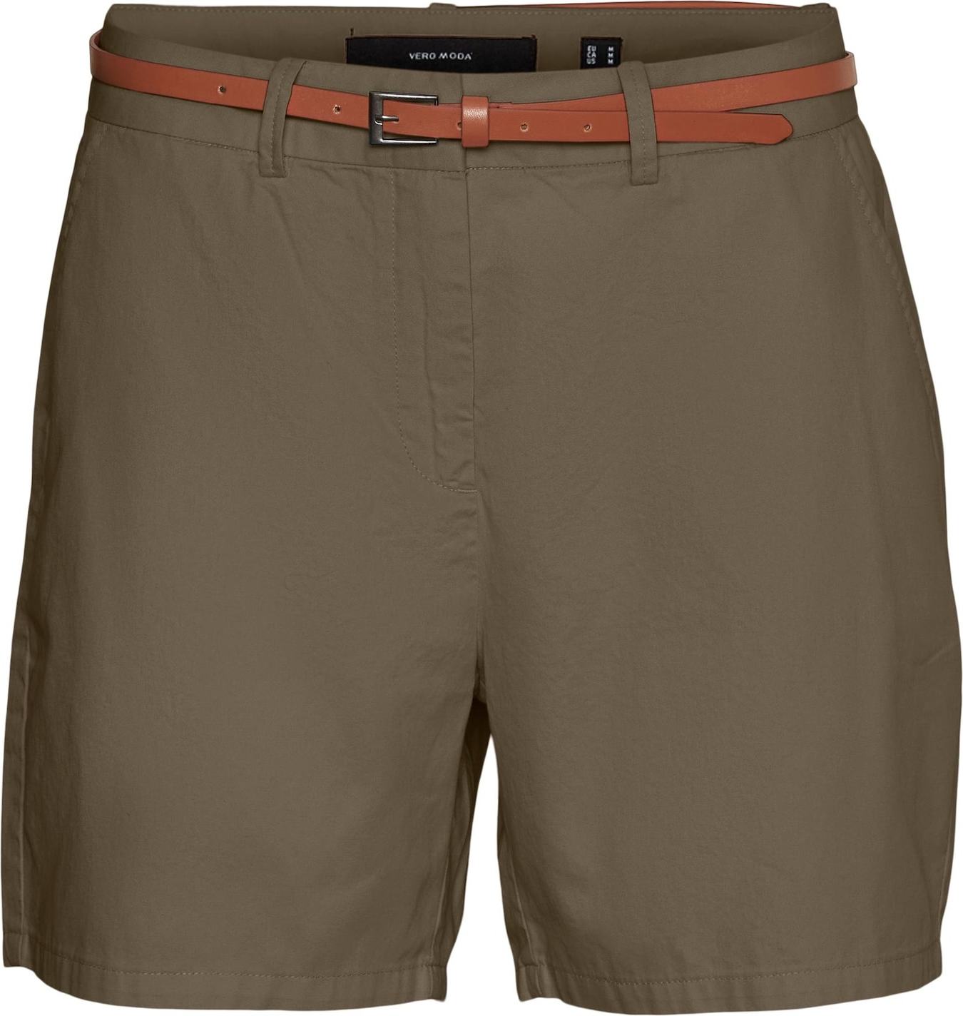 VERO MODA Chino kalhoty 'Flashino' khaki