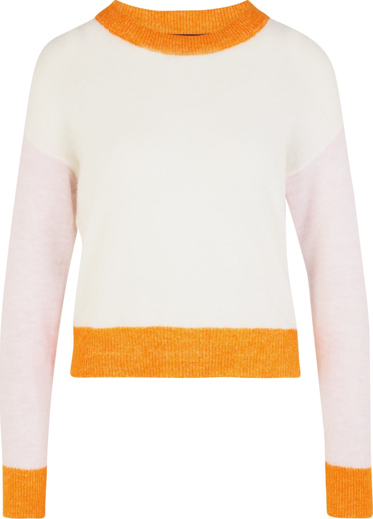 VERO MODA Svetr 'VIGGA' oranžová / růžová / offwhite