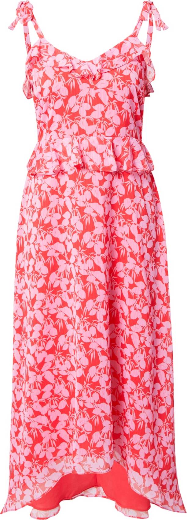 Wallis Letní šaty pink / ohnivá červená