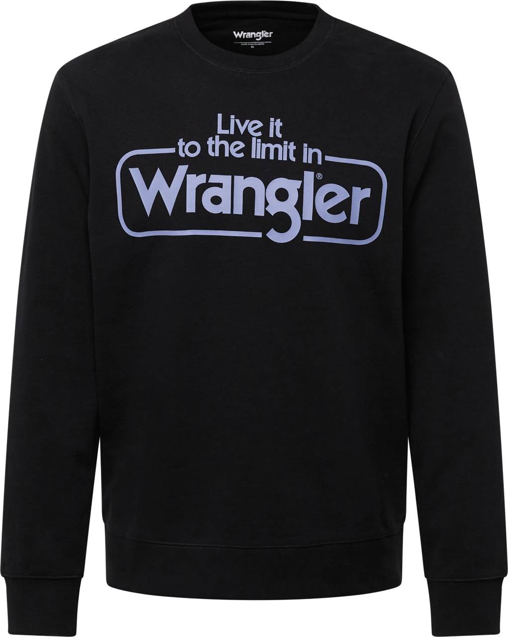 WRANGLER Mikina světle fialová / černá