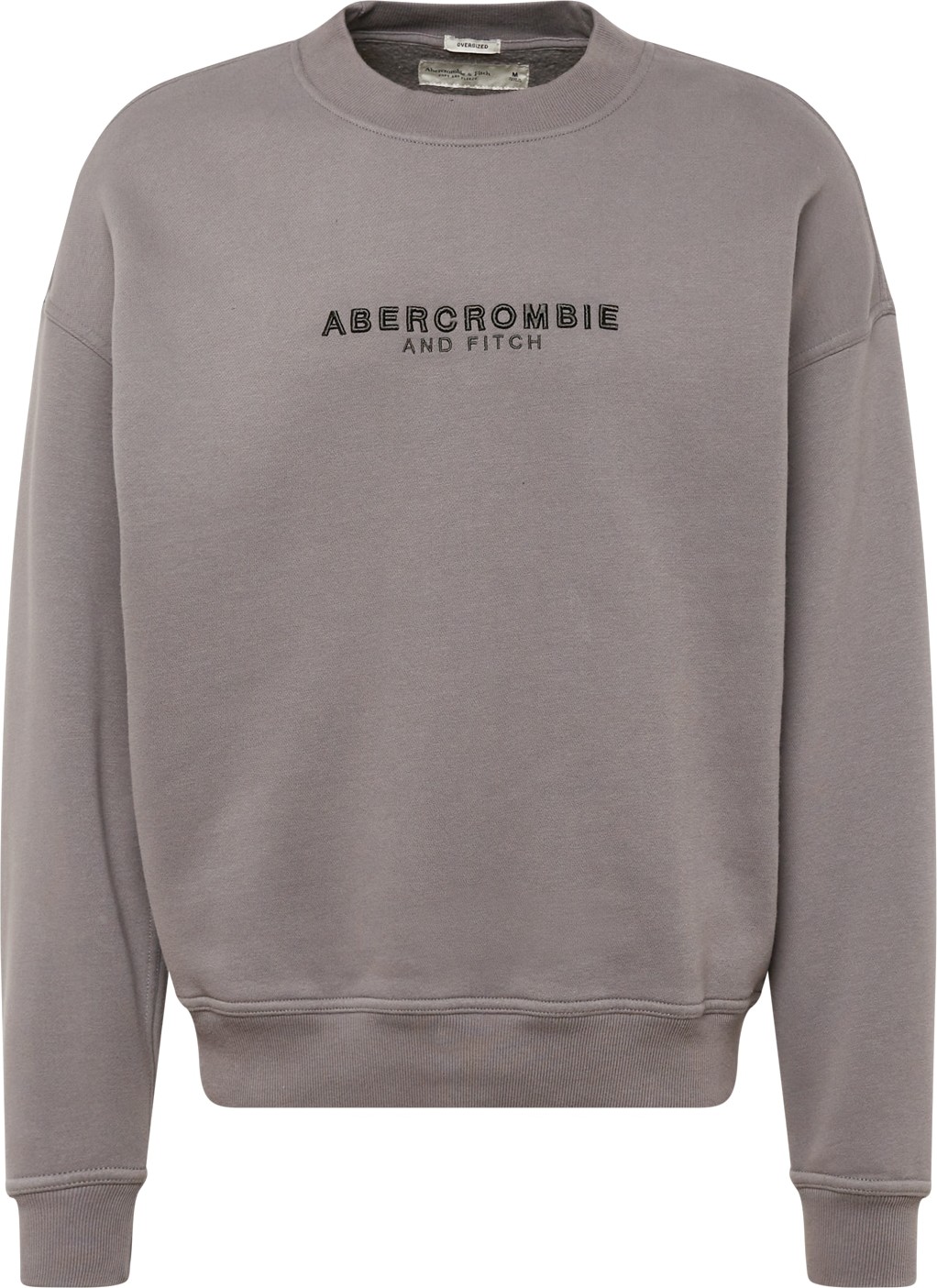 Abercrombie & Fitch Mikina šedobéžová / černá