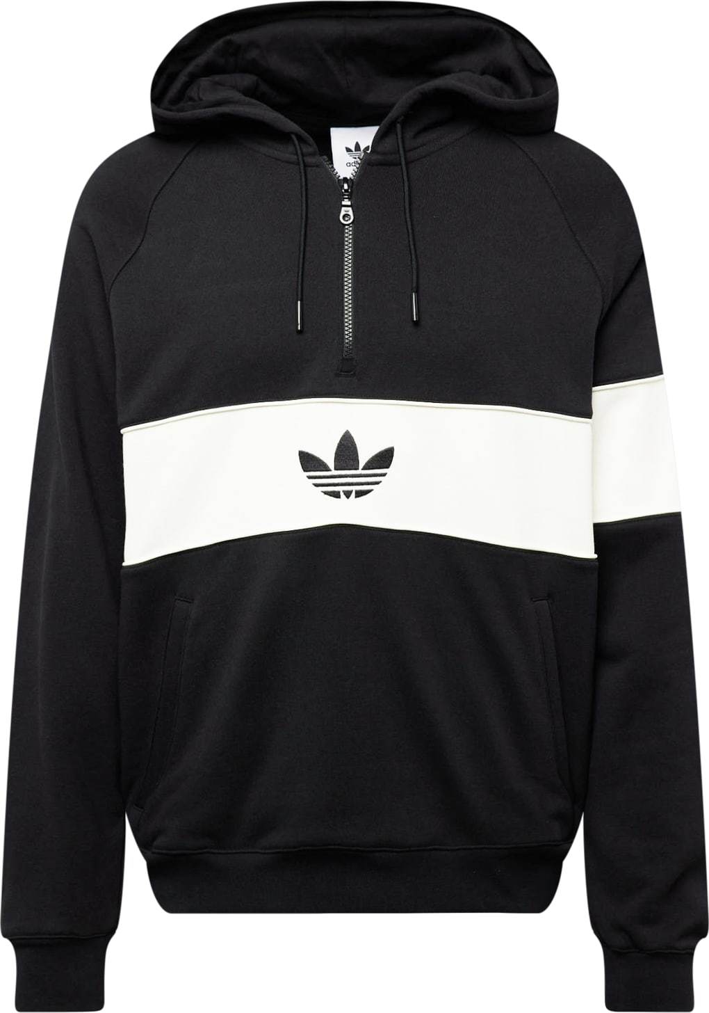 ADIDAS ORIGINALS Mikina černá / bílá