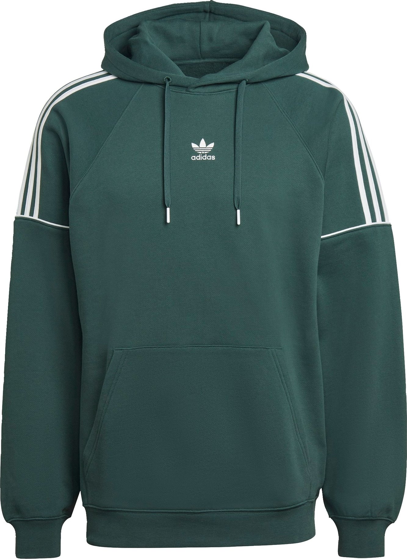 ADIDAS ORIGINALS Mikina tmavě zelená / bílá