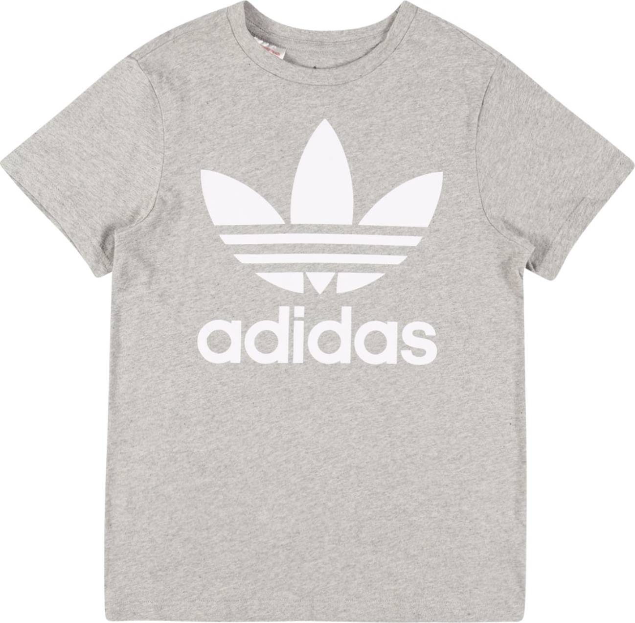 ADIDAS ORIGINALS Tričko šedý melír / bílá