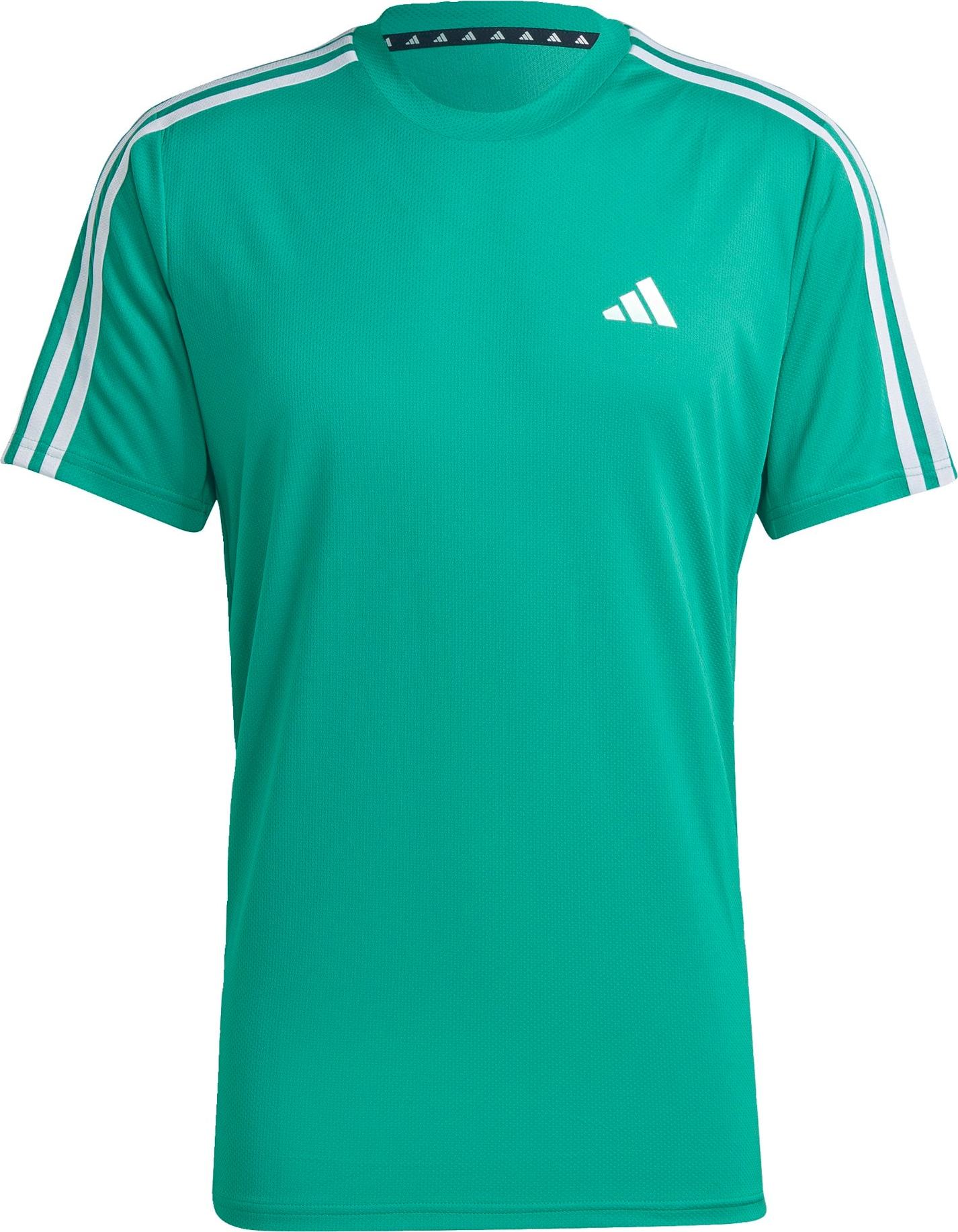 ADIDAS PERFORMANCE Funkční tričko zelená / bílá